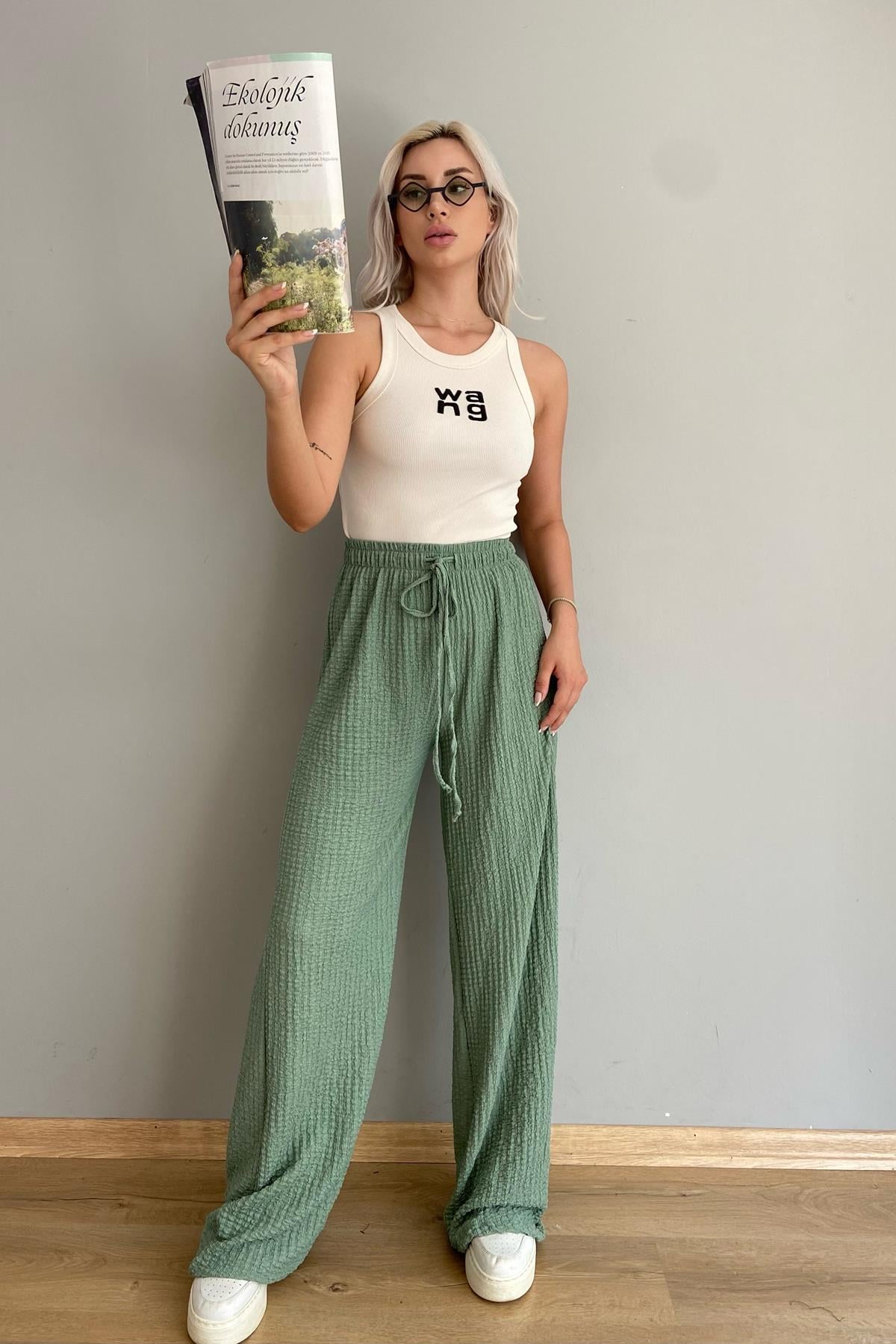BEL LASTİKLİ PANTALON