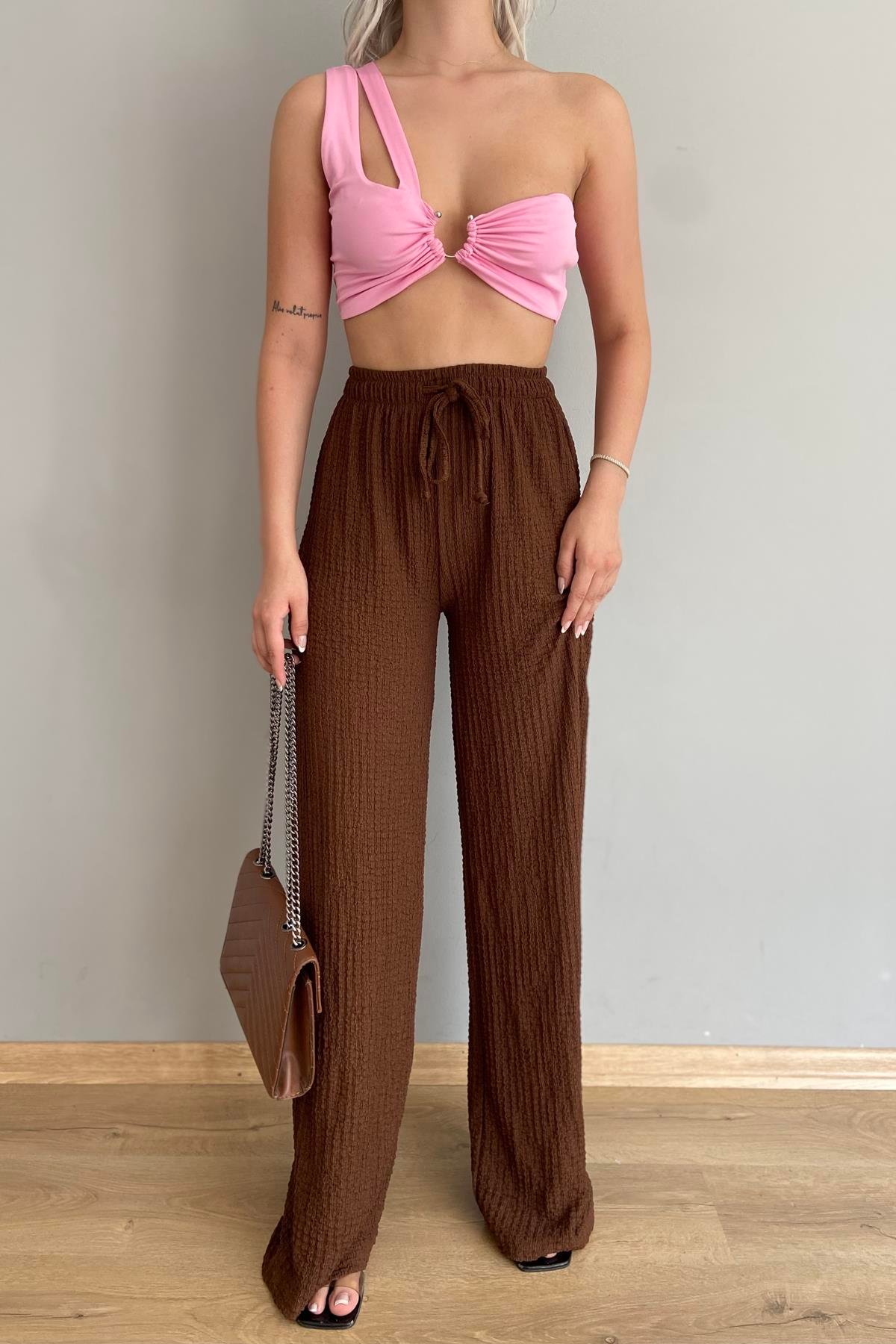 BEL LASTİKLİ PANTALON