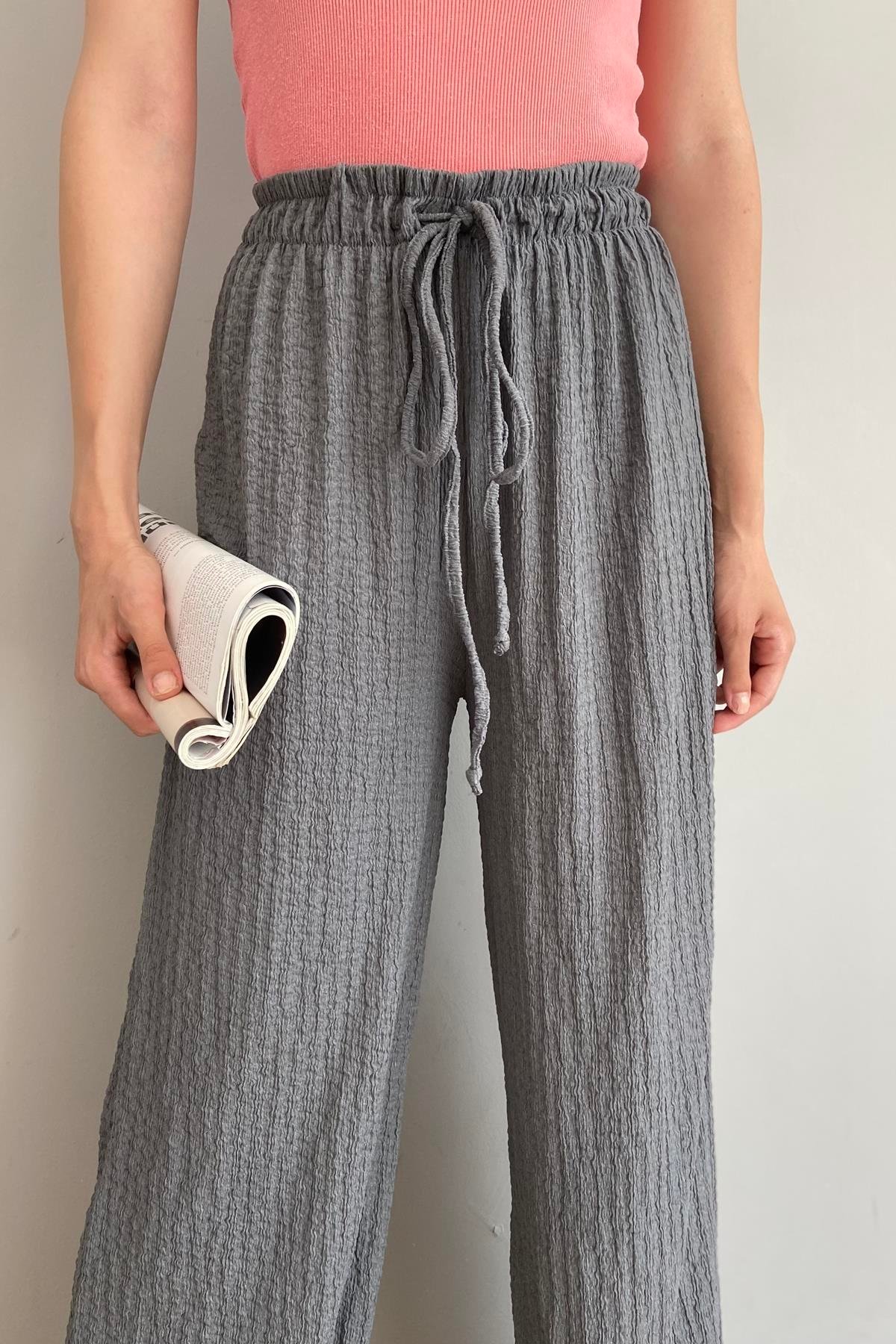 BEL LASTİKLİ PANTALON