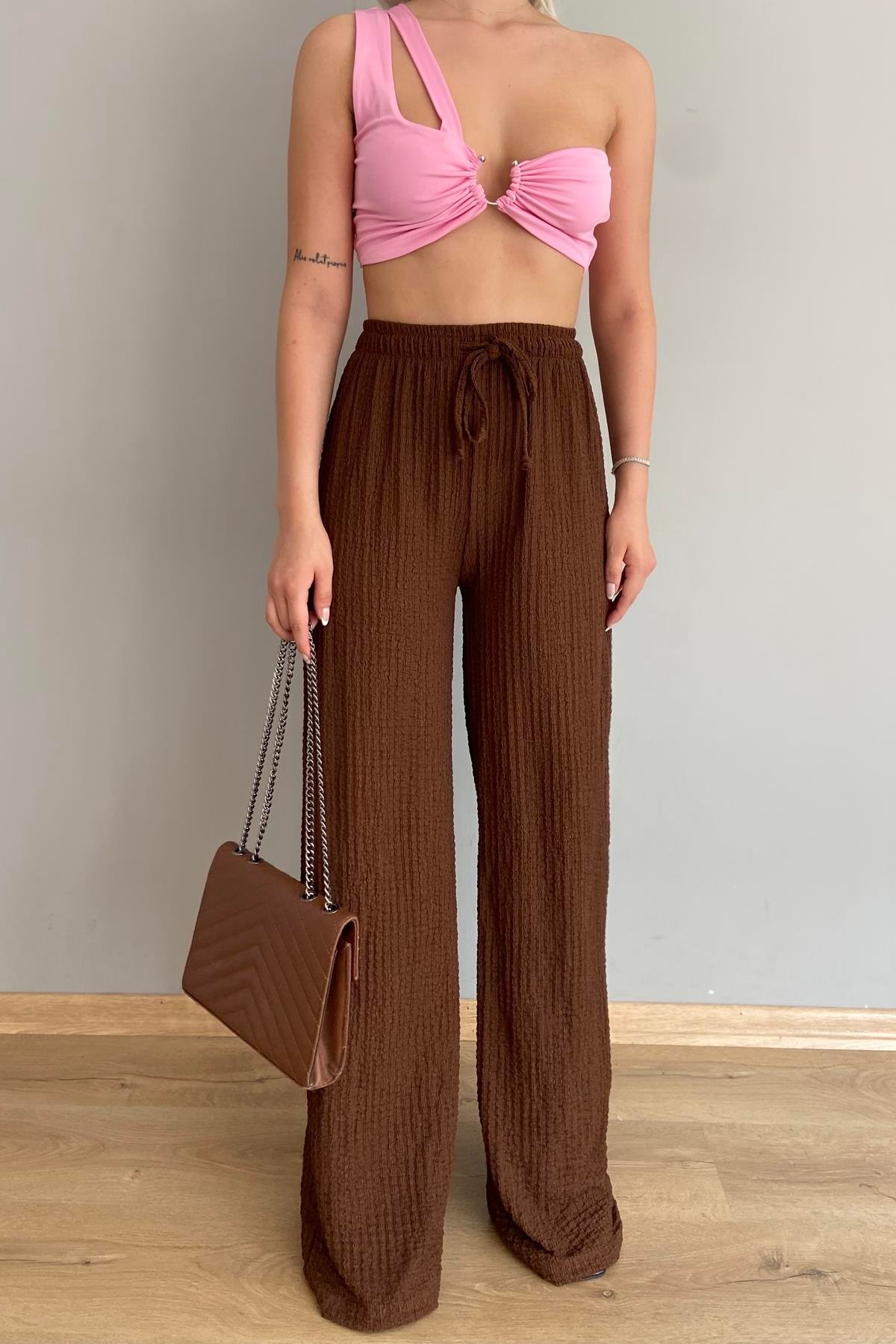 BEL LASTİKLİ PANTALON