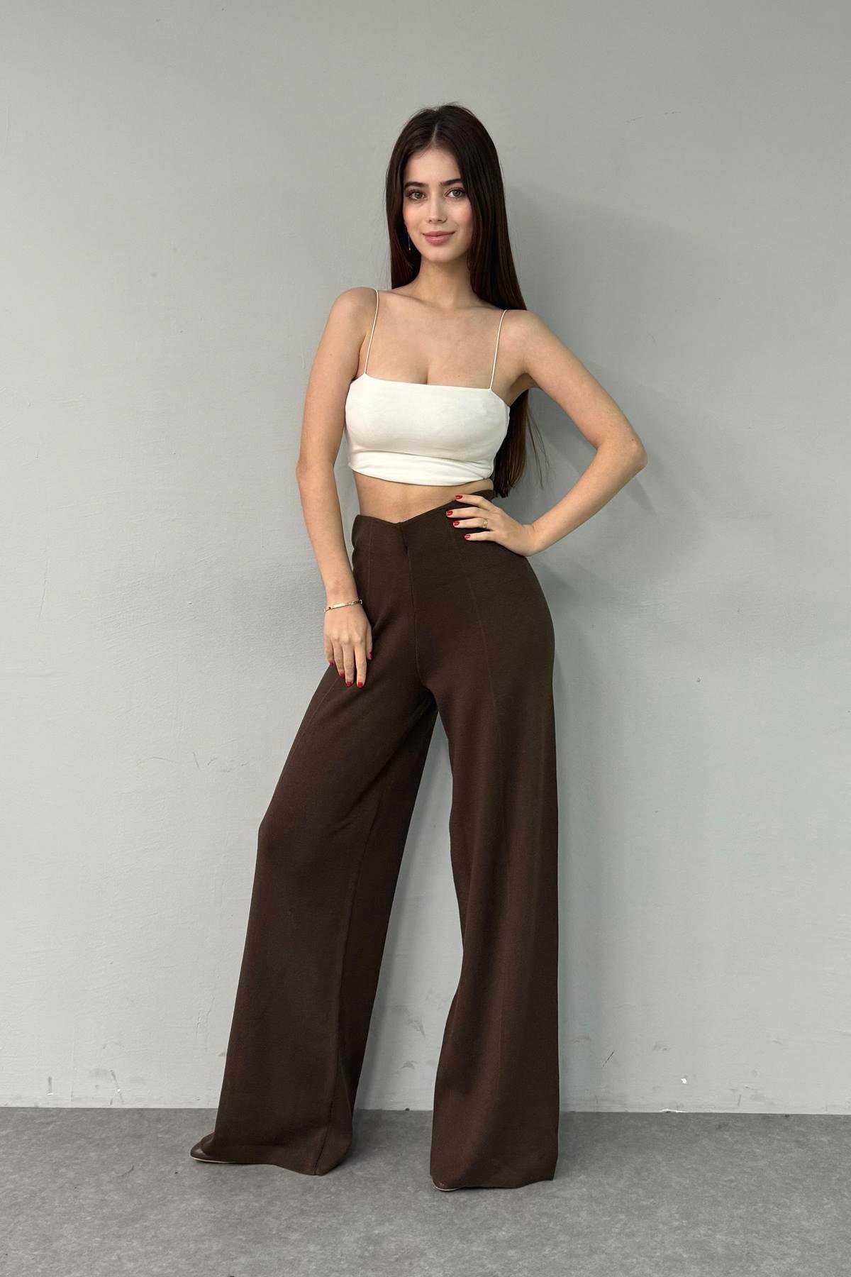BEL LASTİKLİ TRIKO PANTOLON