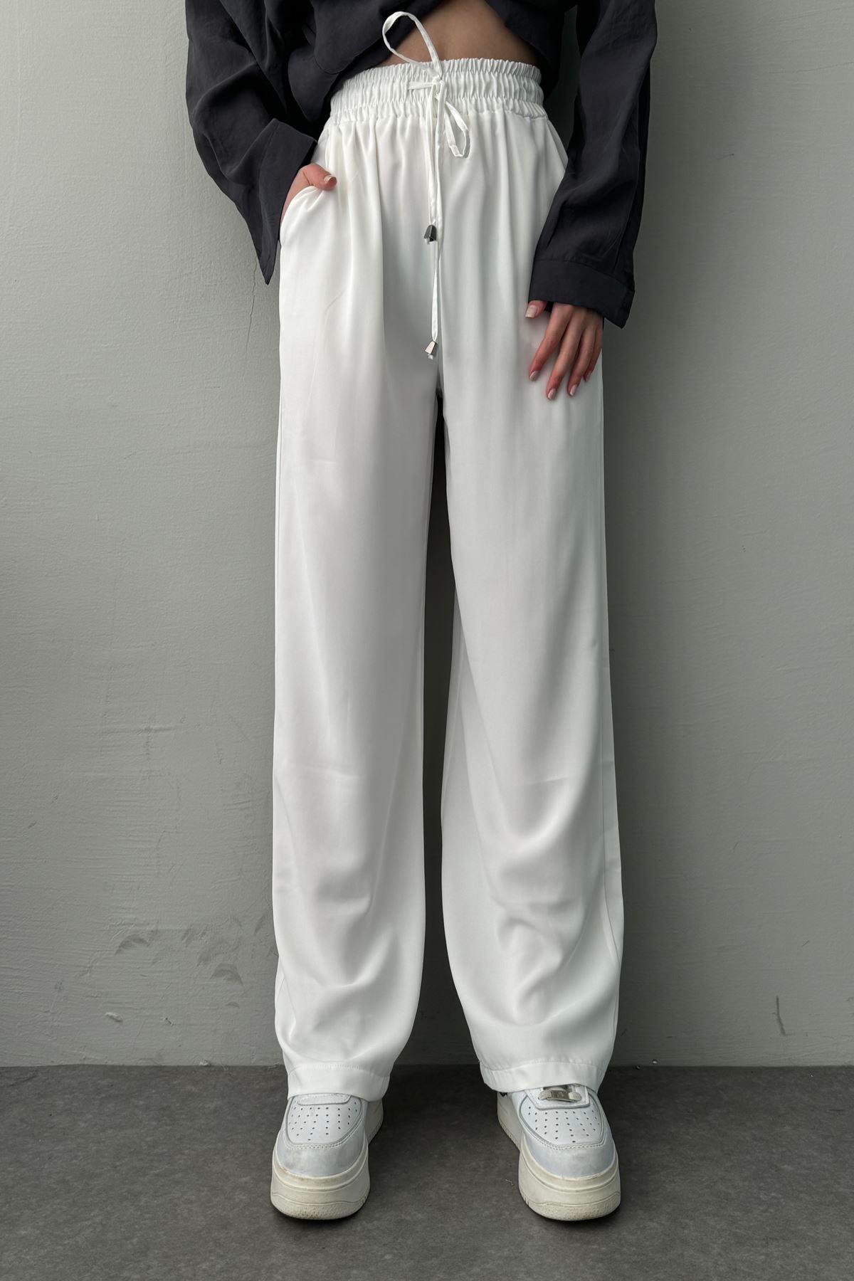 BELİ LASTİKLİ BOL PANTALON