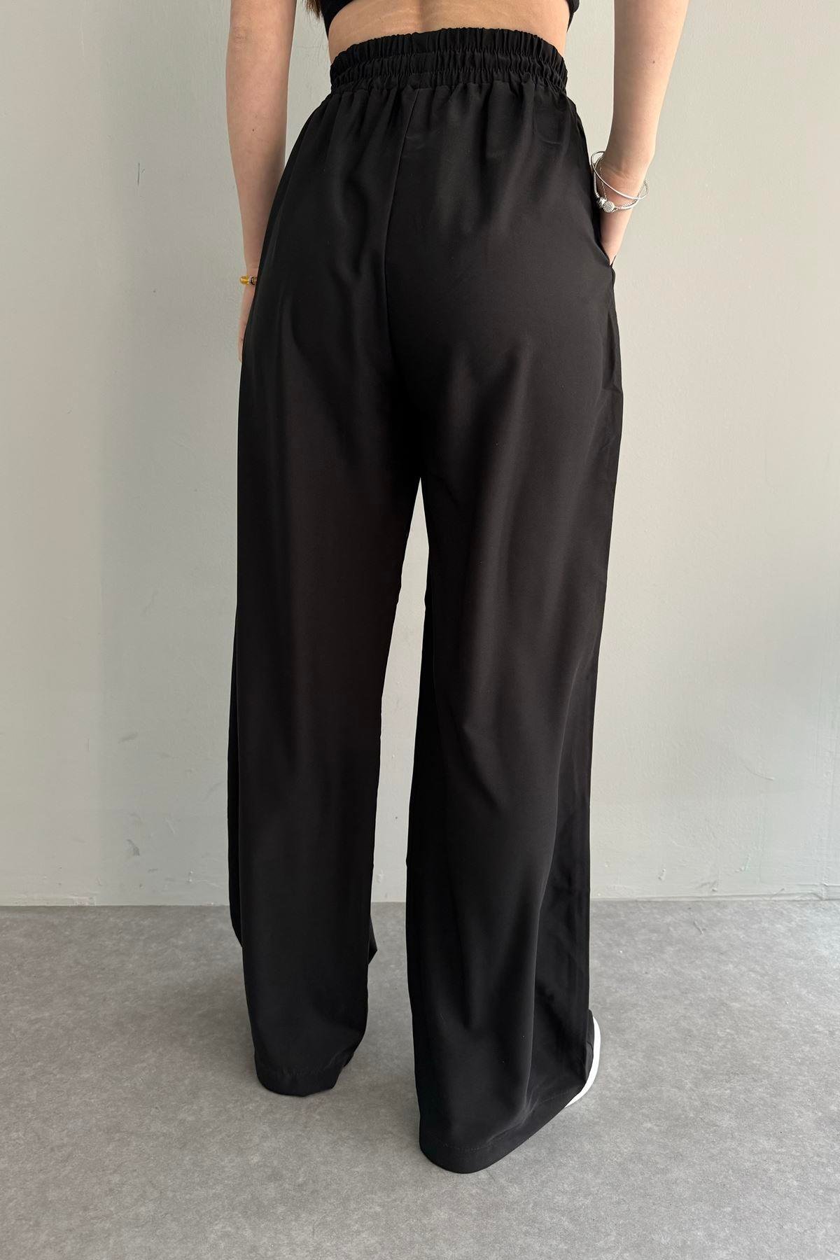 BELİ LASTİKLİ BOL PANTALON