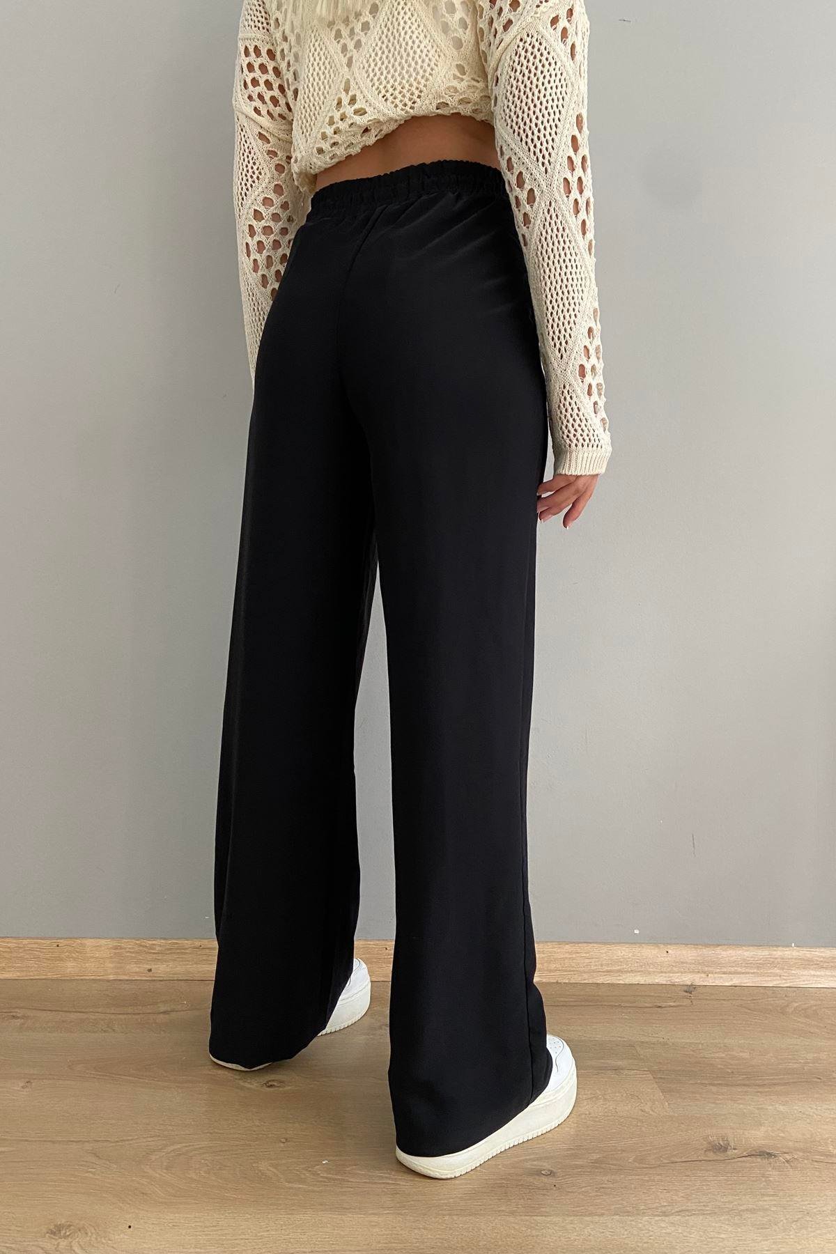 BELİ LASTİKLİ BOL PANTALON