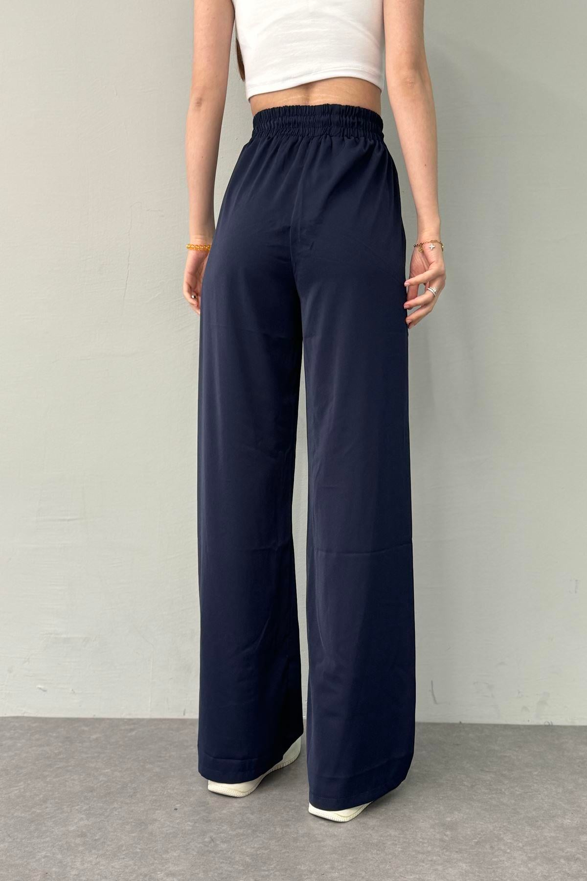 BELİ LASTİKLİ BOL PANTALON