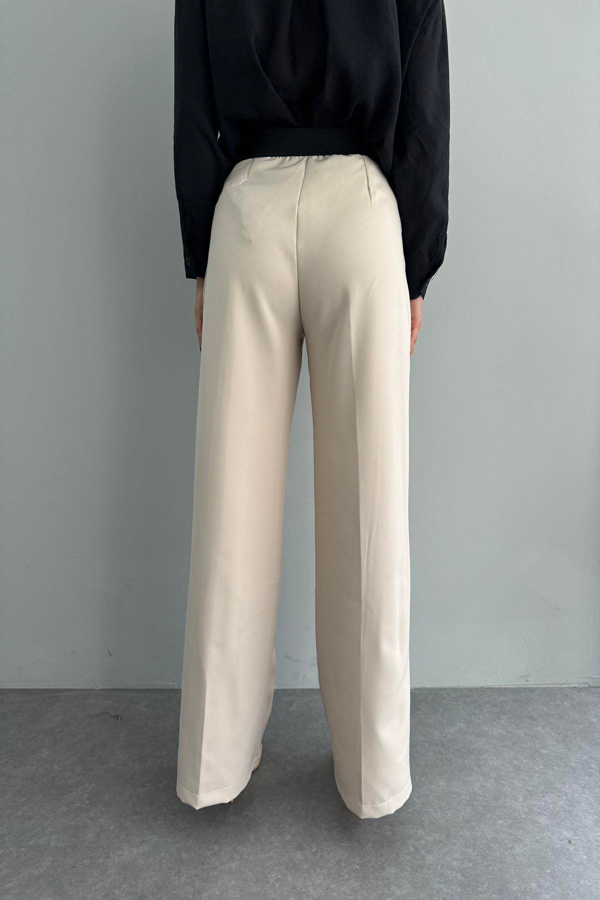 BELİ LASTİKLİ BOL PANTOLON
