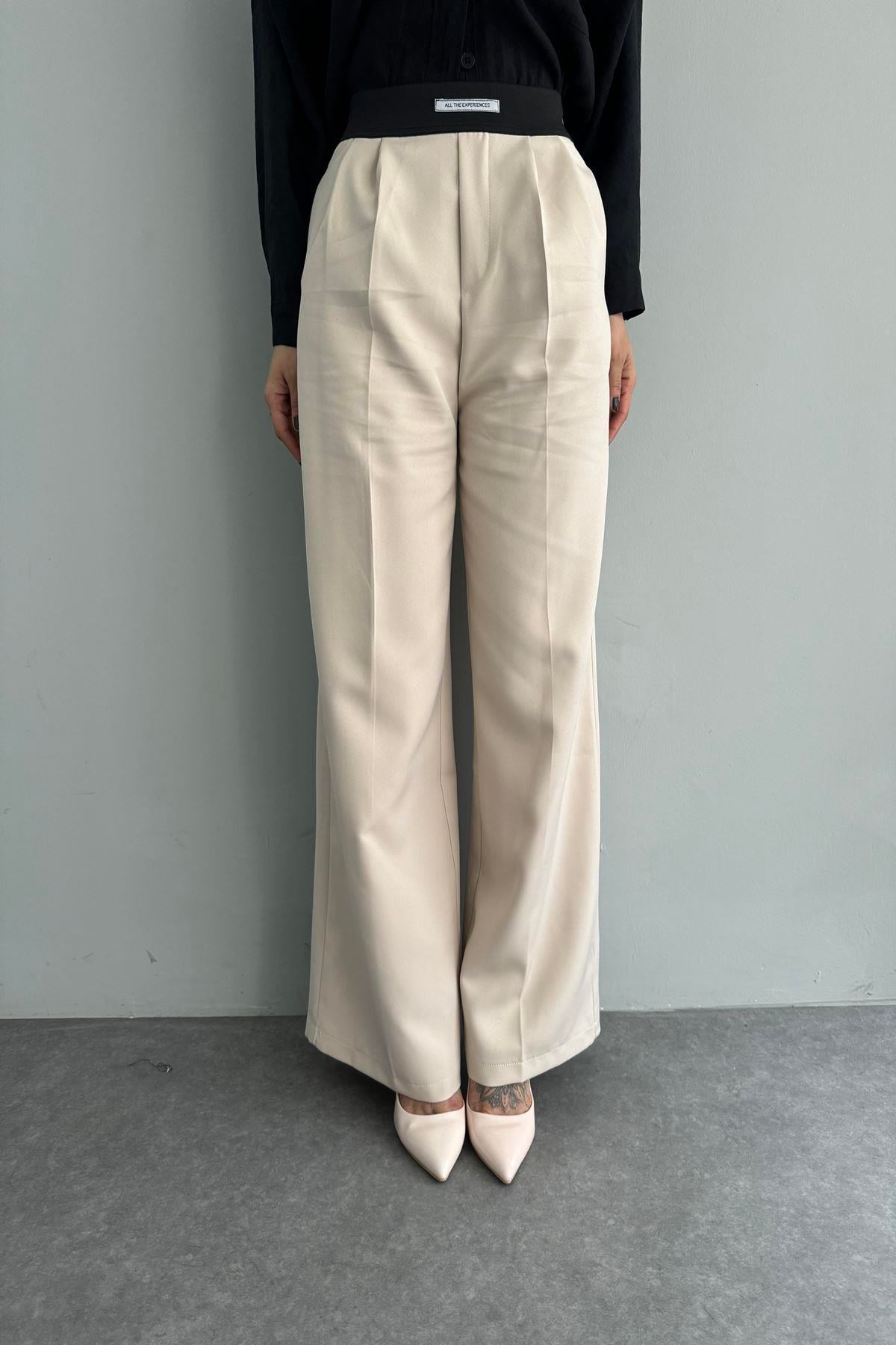 BELİ LASTİKLİ BOL PANTOLON