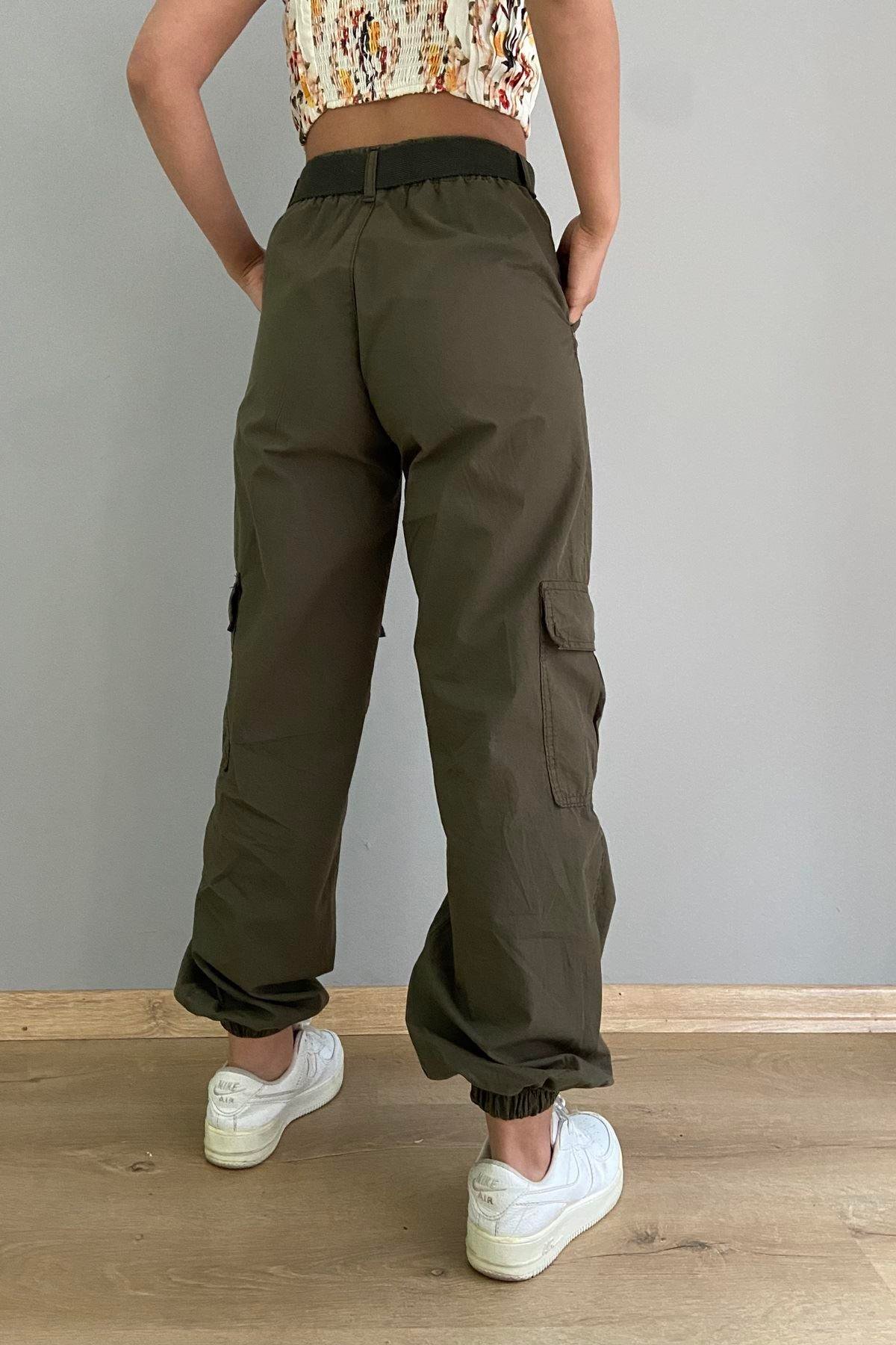 BELİ LASTİKLİ PALASKALI PANTOLON