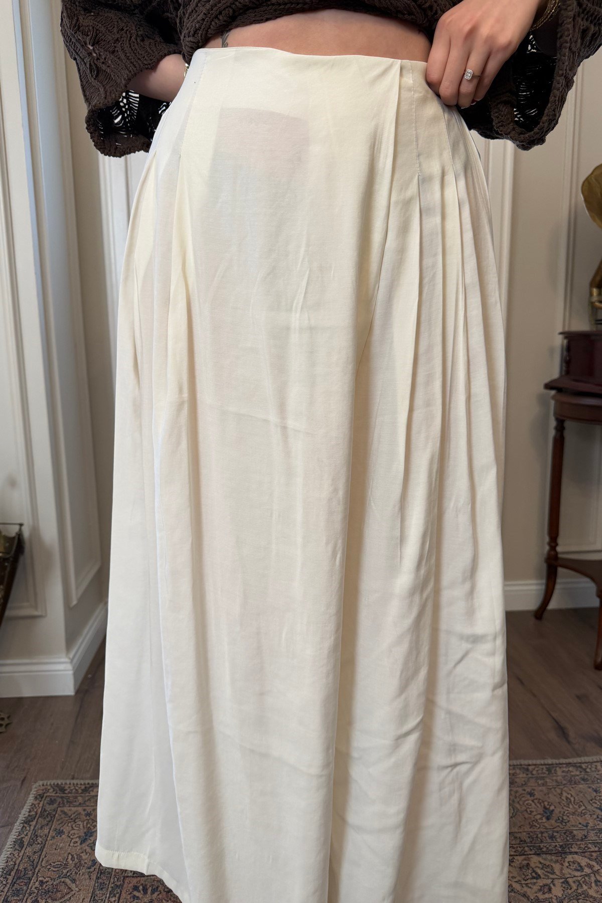 BELİ LASTİKLİ PAREO PANTOLON