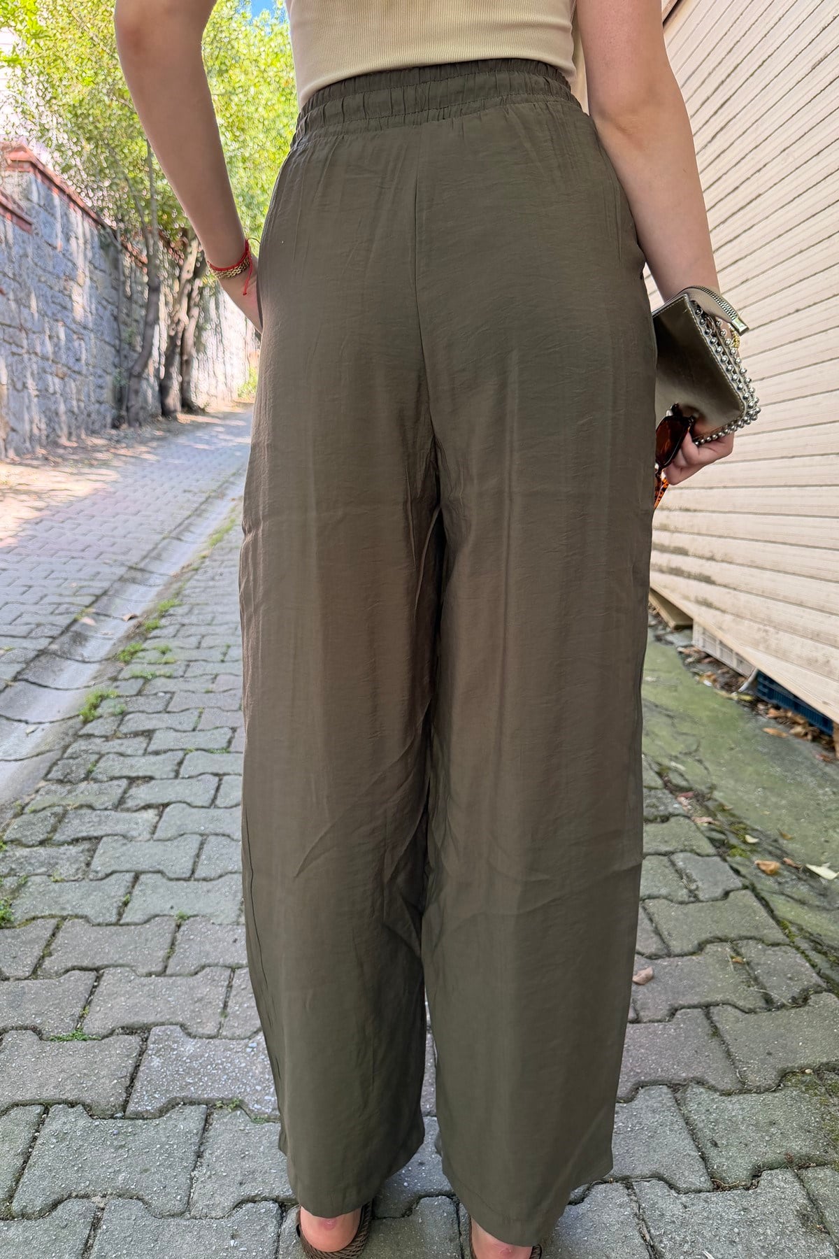 BELİ LASTİKLİ SALAŞ PANTOLON