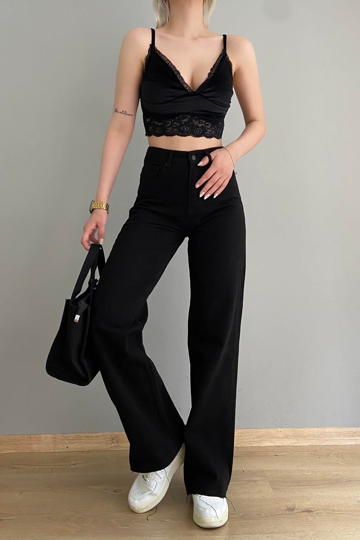 BOL PAÇA KESİK PANTALON