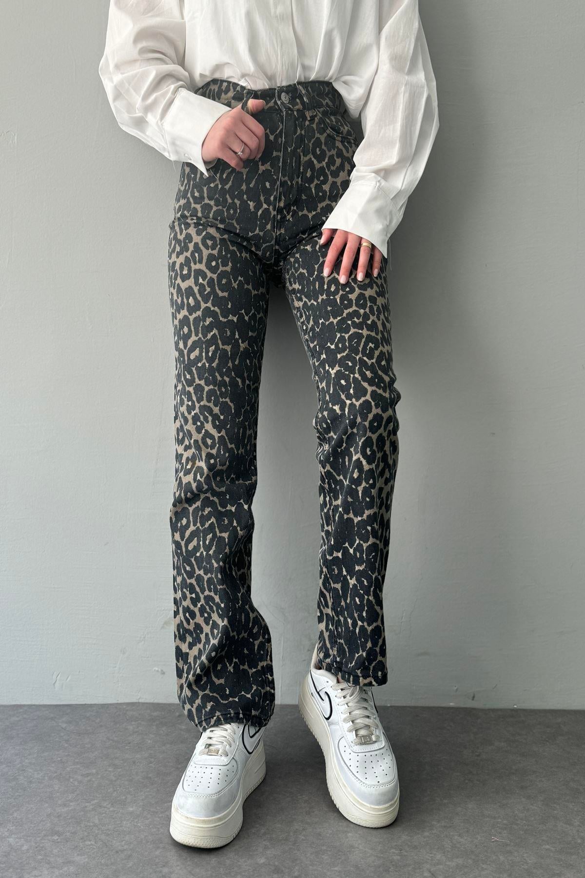 BORU PAÇA LEOPAR PANTOLON