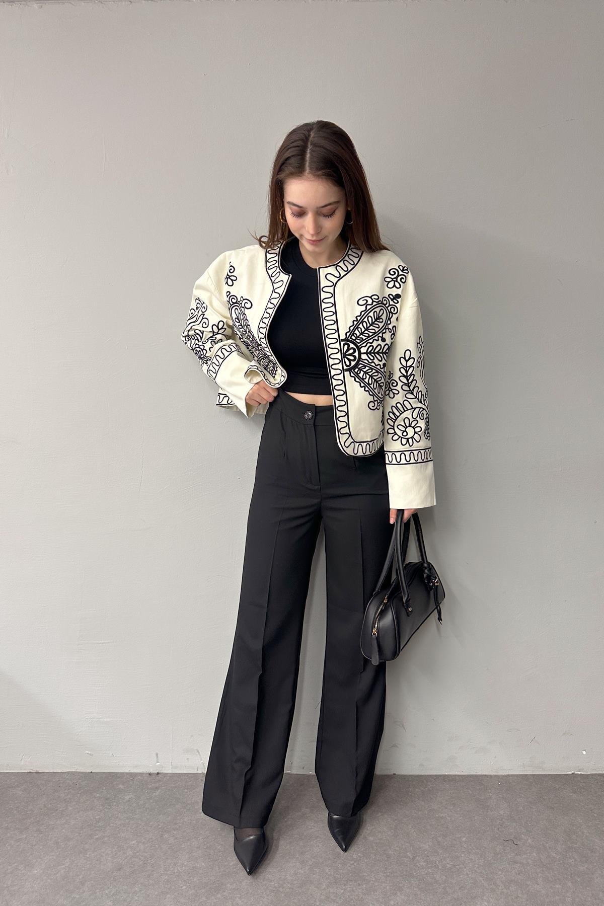 CEPLİ POLİVİSKON PANTOLON