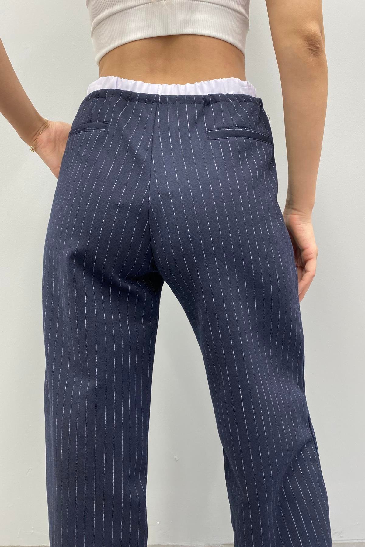 ÇİZGİ DETAY PLAZZO PANTOLON