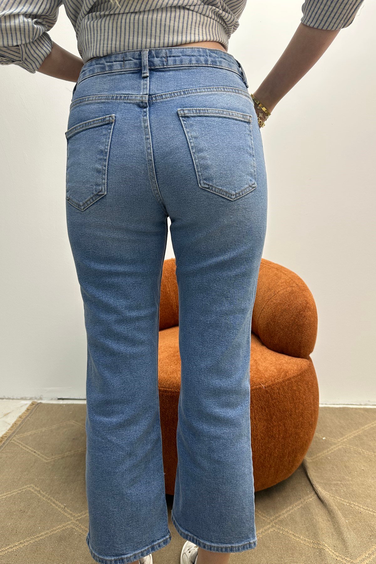 COMFORT LİKRA KISA FLARE PANTOLON