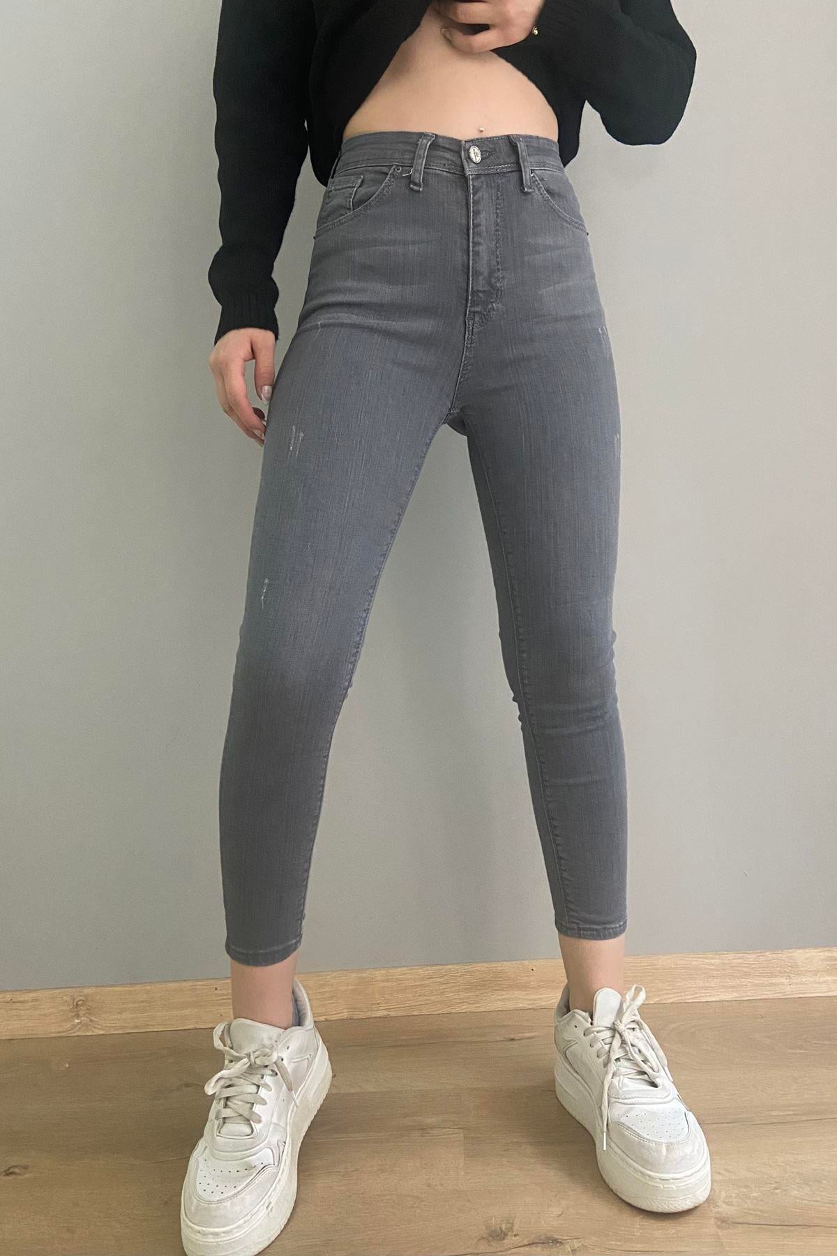 DAR PAÇA LİKRALI KOT PANTOLON