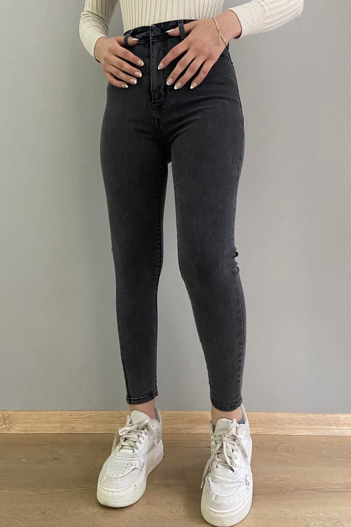 DAR PAÇA LİKRALI KOT PANTOLON