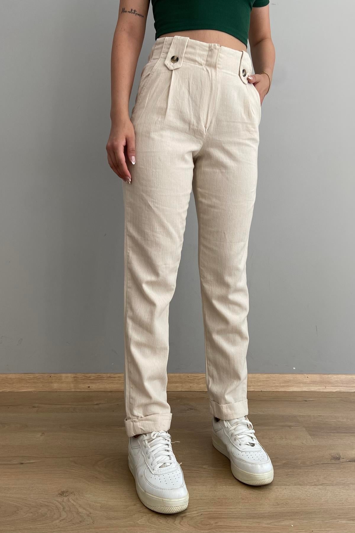 DUBLE PAÇA APOLETLİ PANTALON