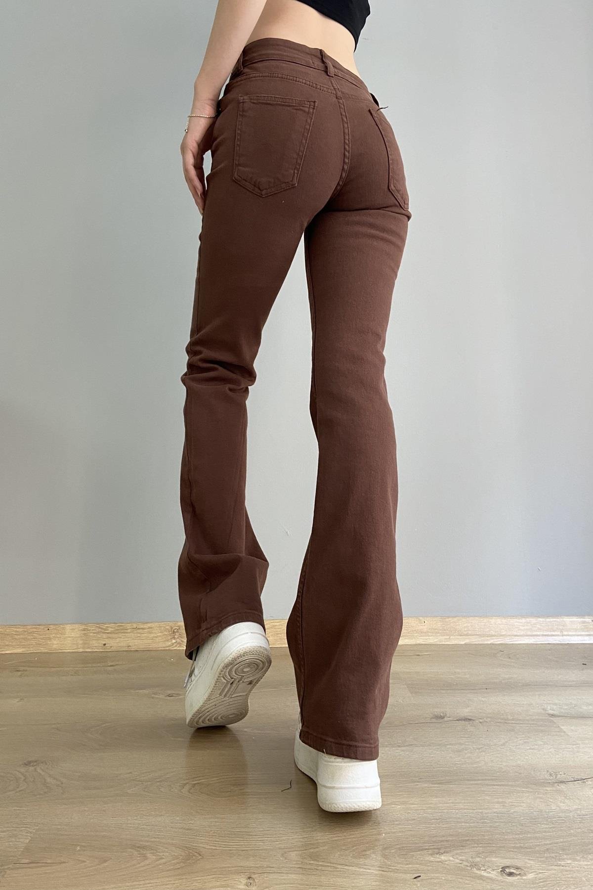 DÜŞÜK BEL FLARE PANTOLON