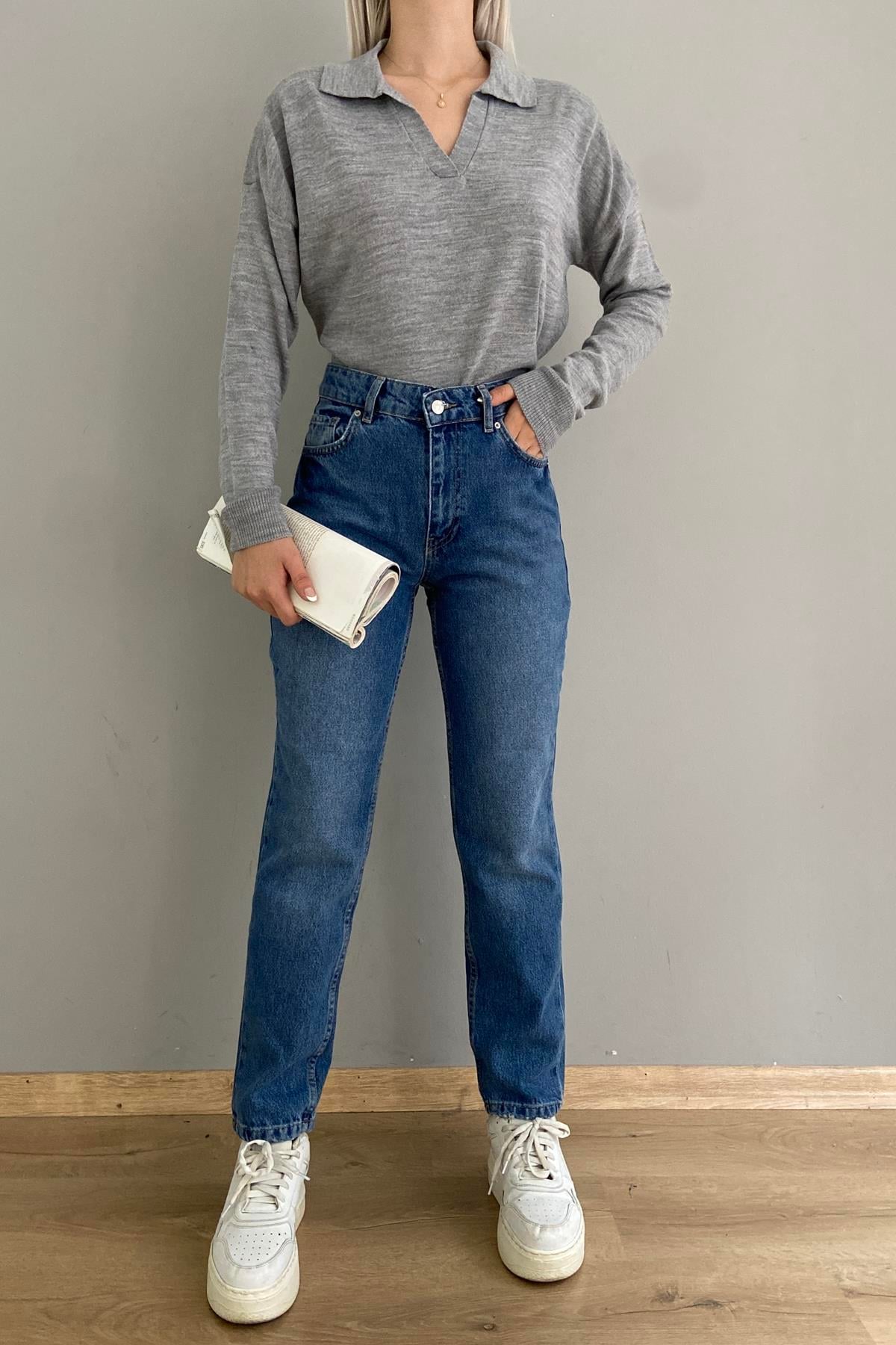 DÜŞÜK BEL MOM PANTOLON