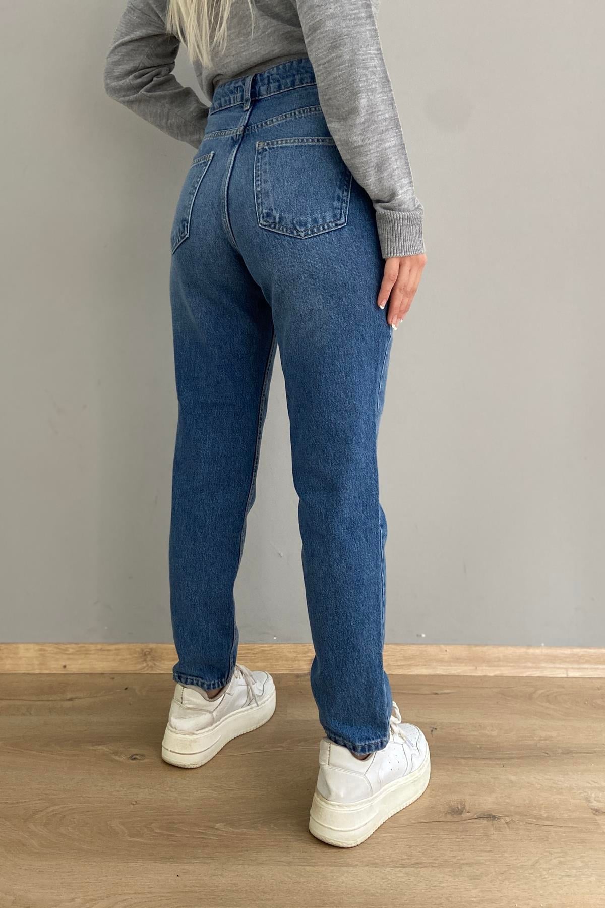 DÜŞÜK BEL MOM PANTOLON