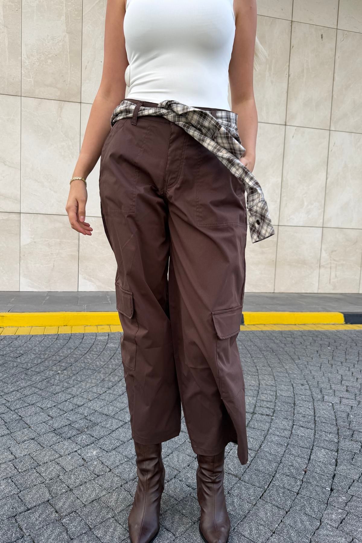 EKOSE GARNİLİ KARGO PANTOLON