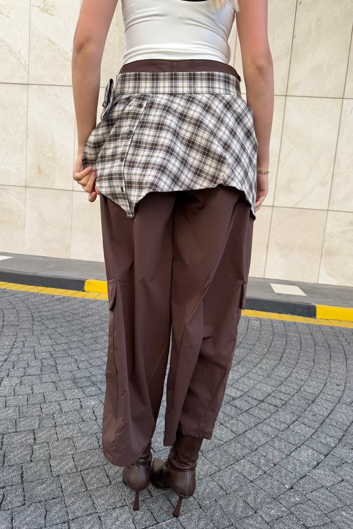 EKOSE GARNİLİ KARGO PANTOLON