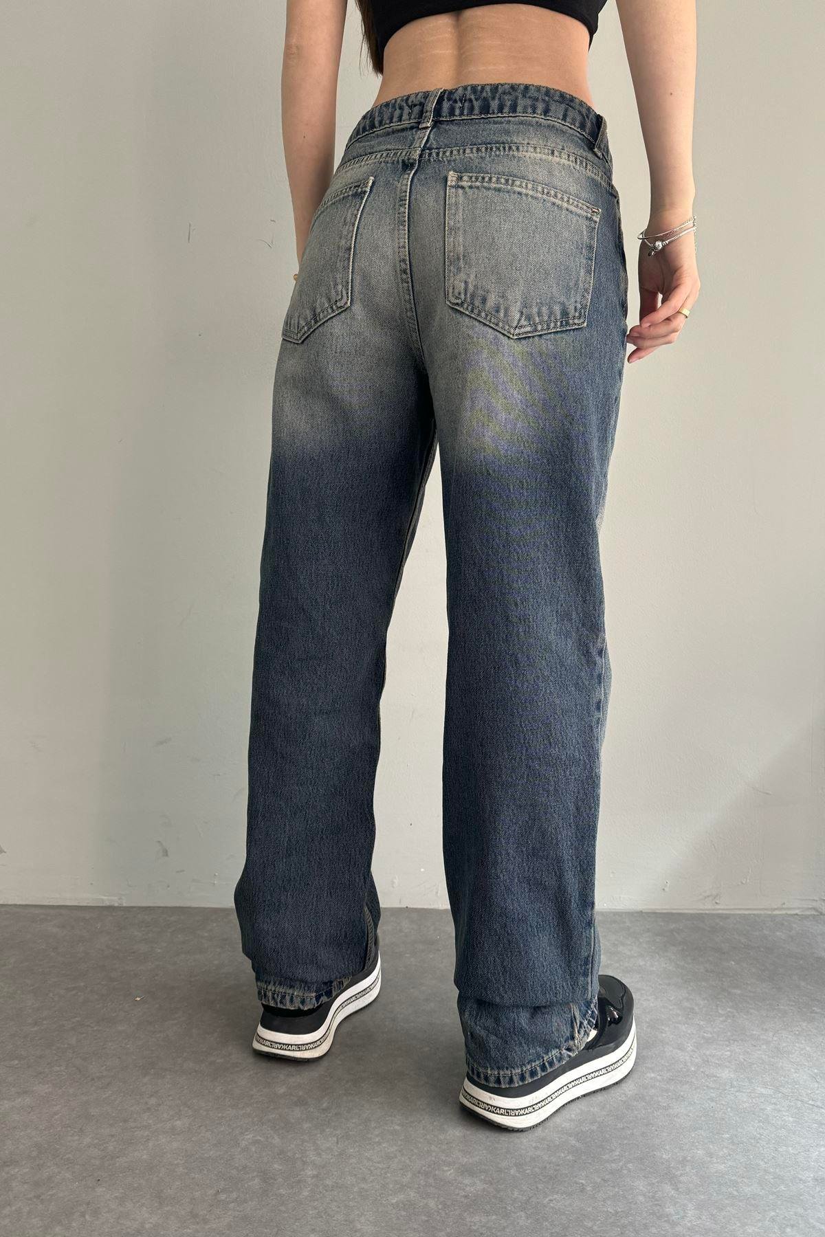 ESKİTMELİ WİDELEG KOT PANTOLON