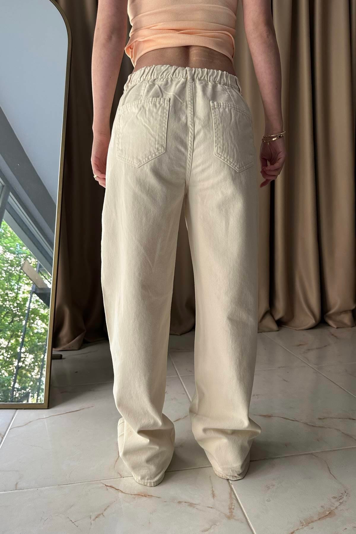 GİZLİ CEPLİ PAMUKLU PANTOLON