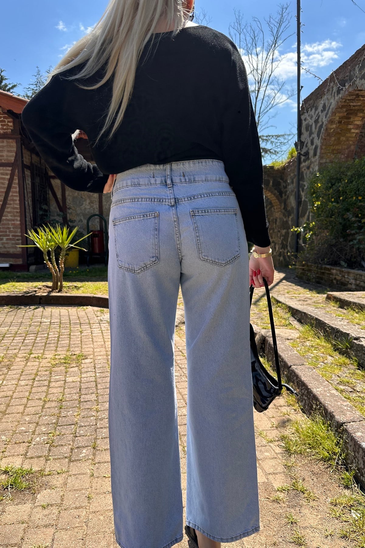 KALIN KEMERLİ KAR YIKAMA KOT PANTOLON