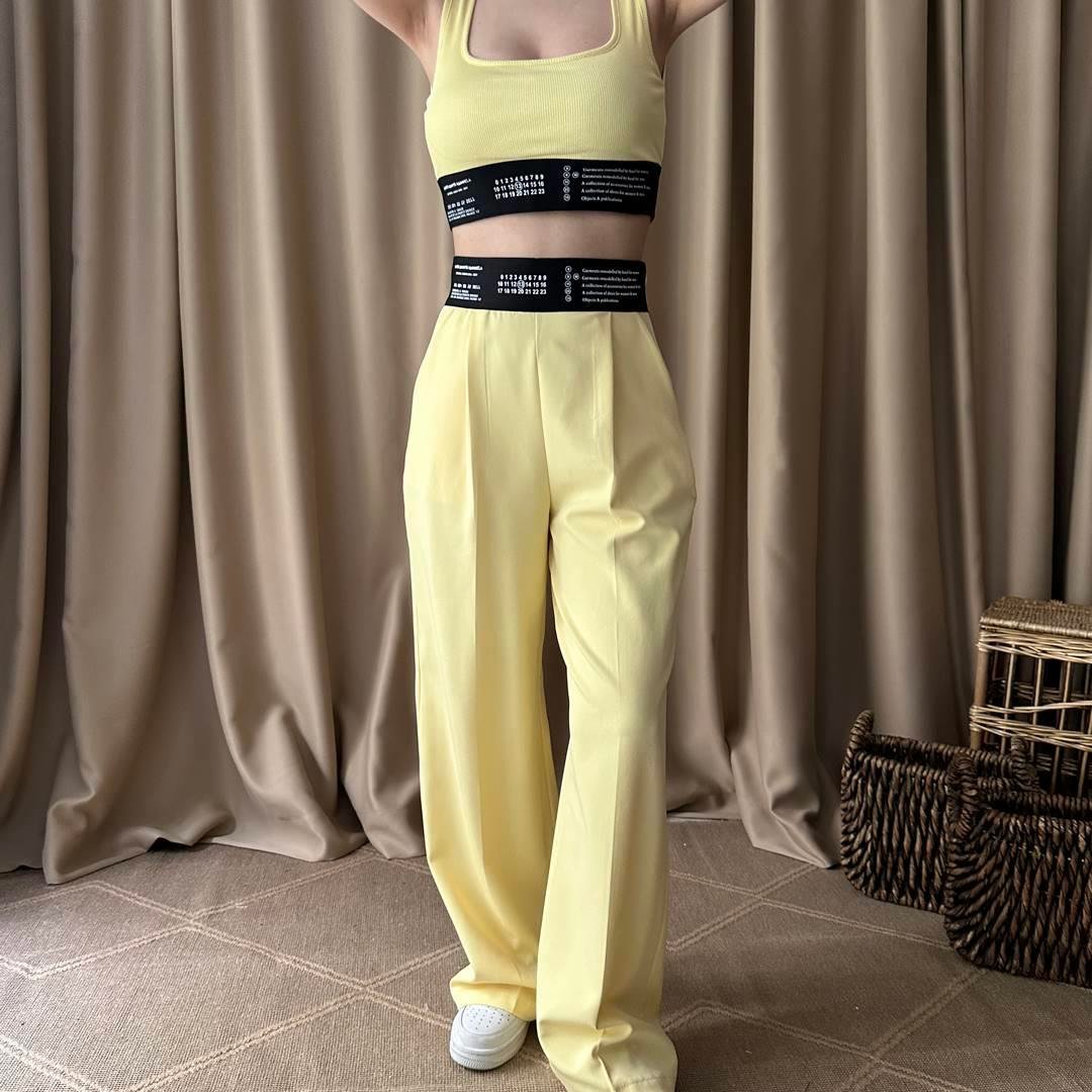 LASTİK DETAY PANTOLON