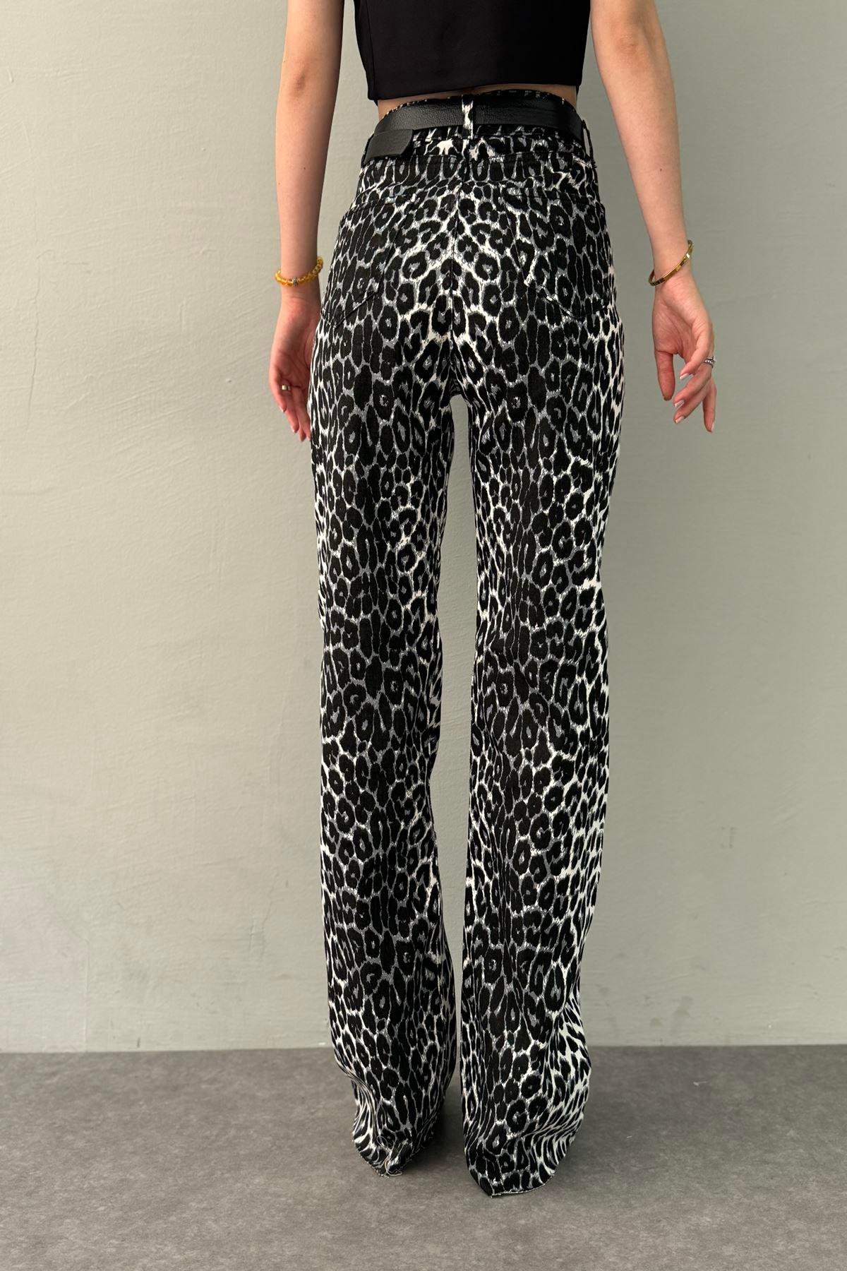 LEOPAR DESEN PANTOLON