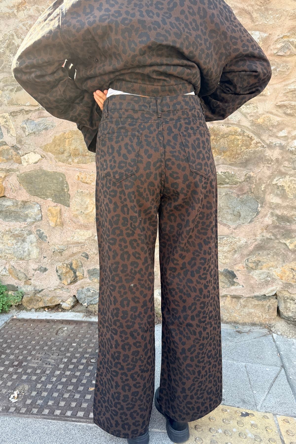 LEOPAR DESEN PANTOLON