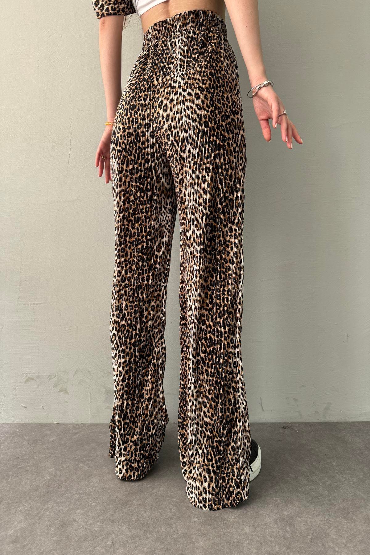 LEOPAR DESEN PANTOLON
