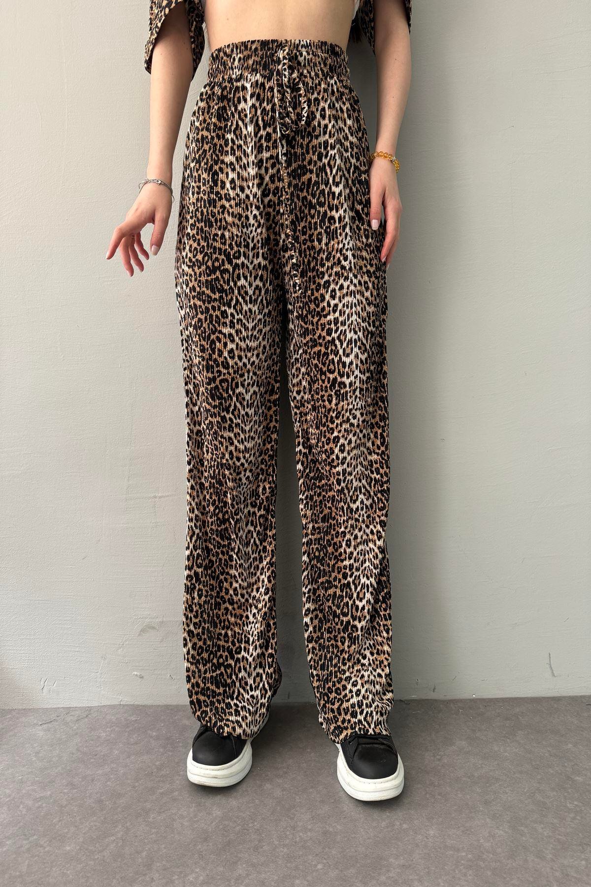 LEOPAR DESEN PANTOLON