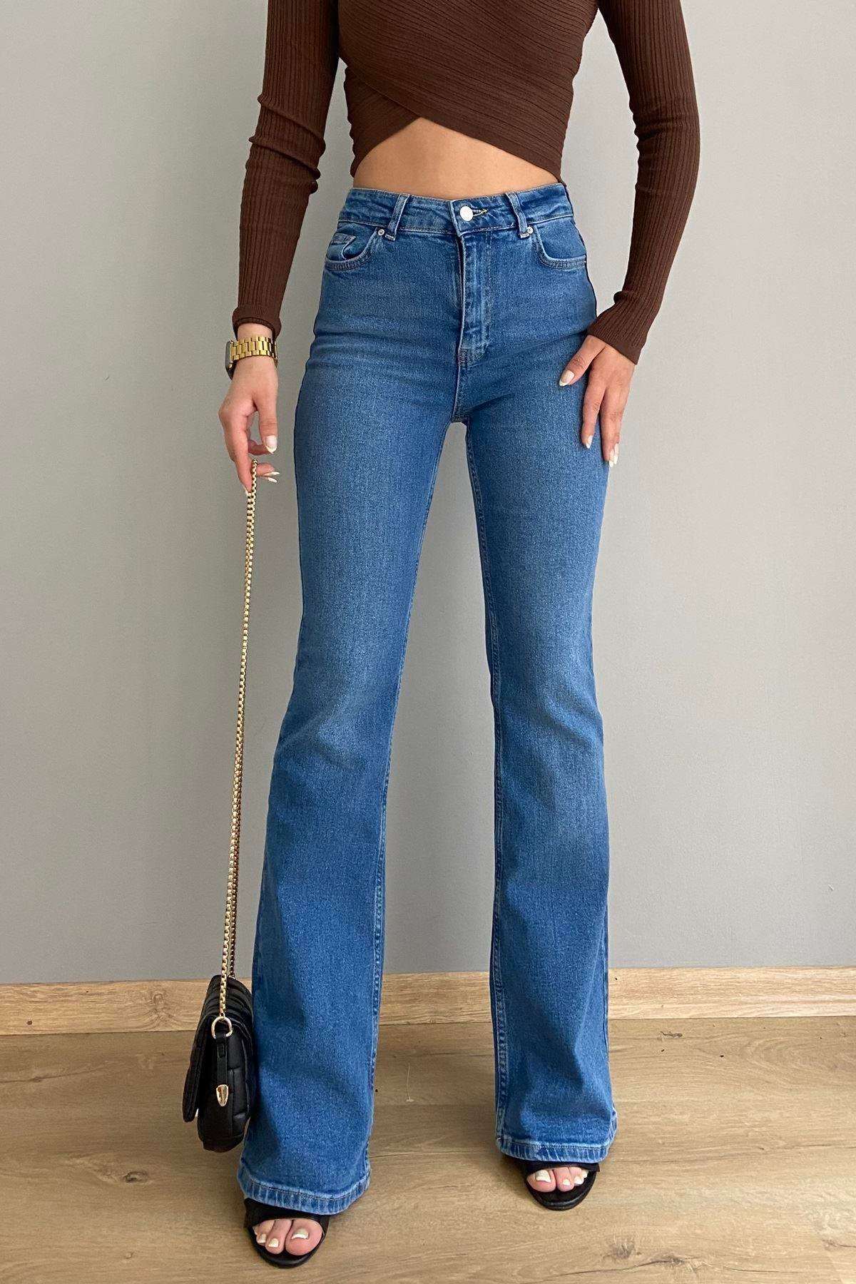 LİKRALI FLARE PANTOLON
