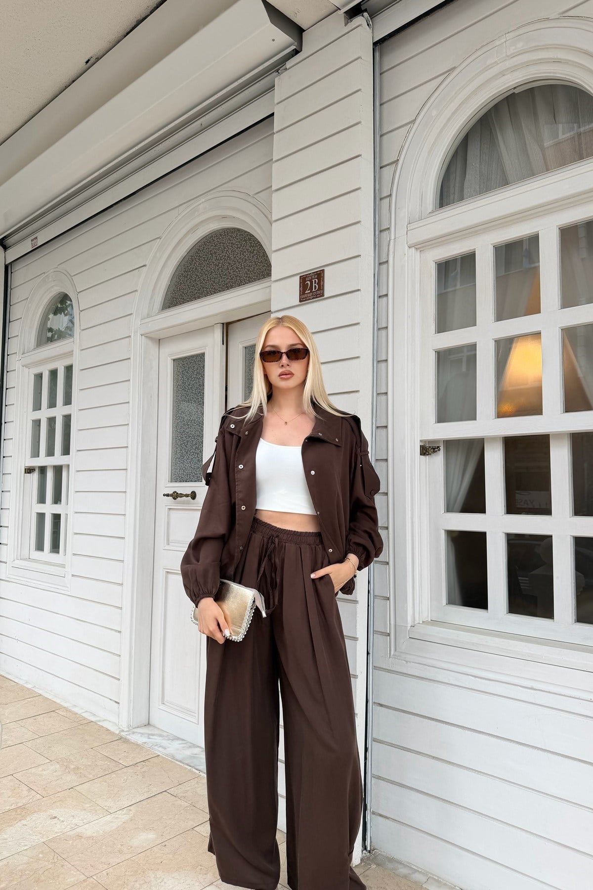 APOLET DETAY TENCEL BOMBER CEKET PANTOLON TAKIM