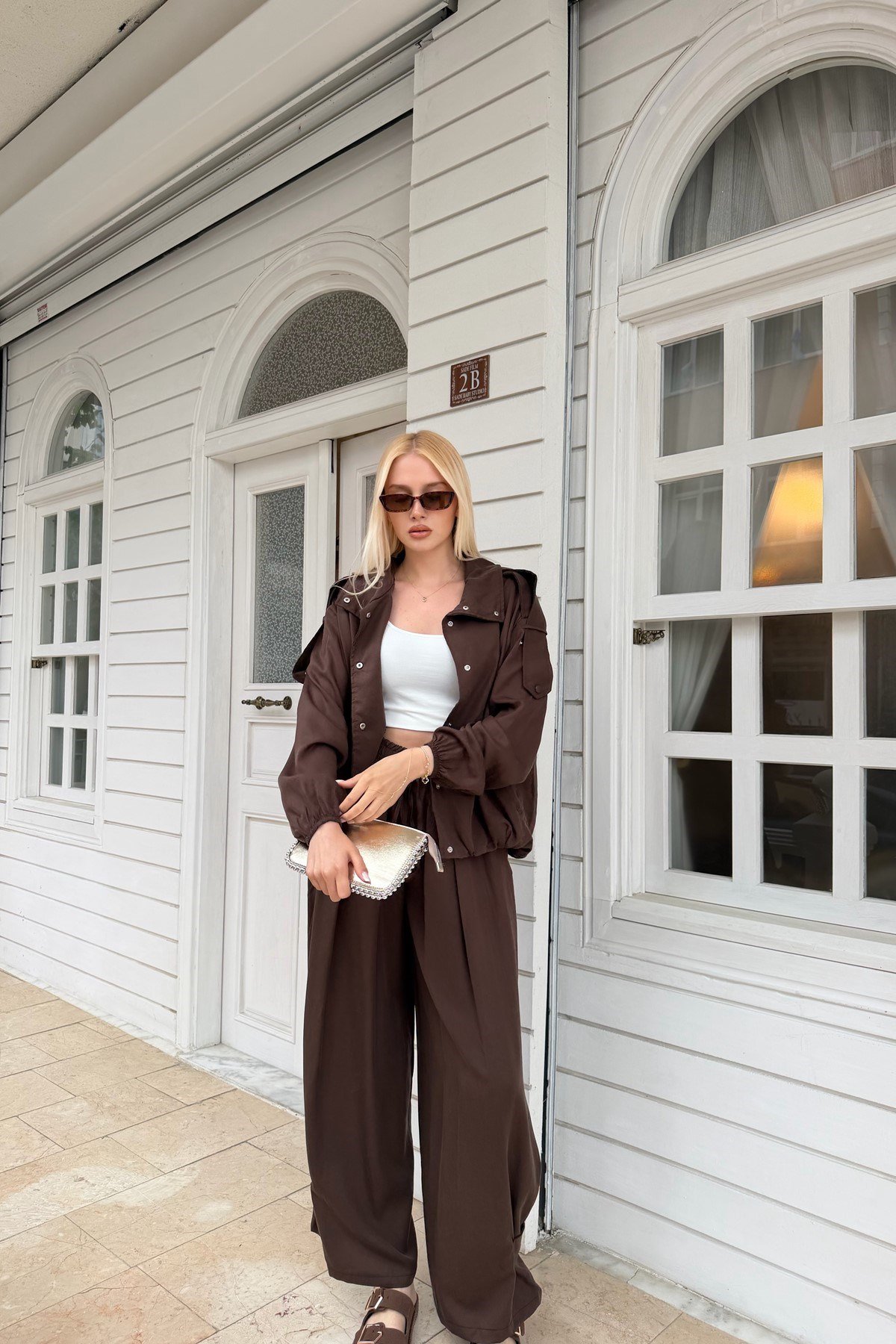 APOLET DETAY TENCEL BOMBER CEKET PANTOLON TAKIM