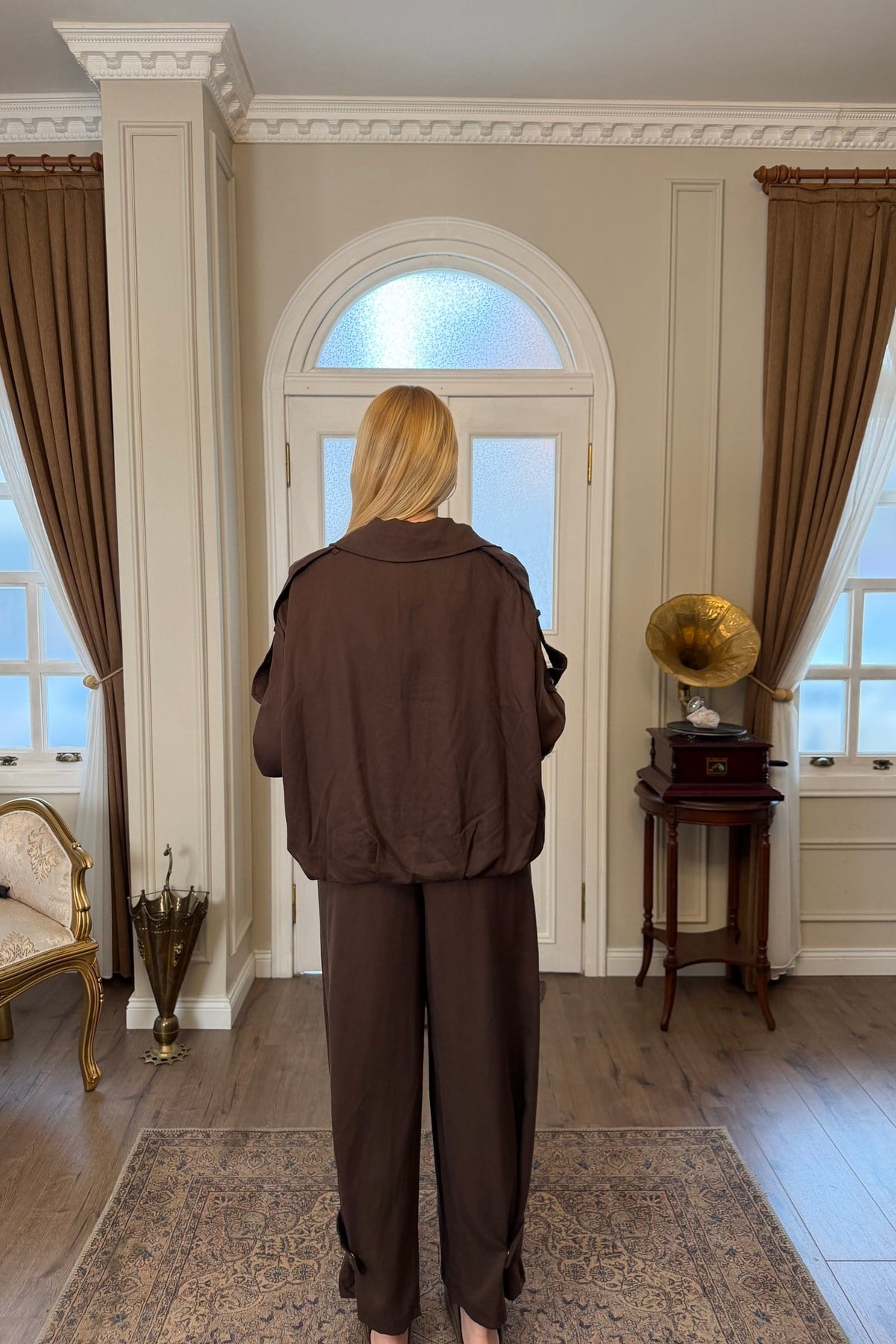APOLET DETAY TENCEL BOMBER CEKET PANTOLON TAKIM
