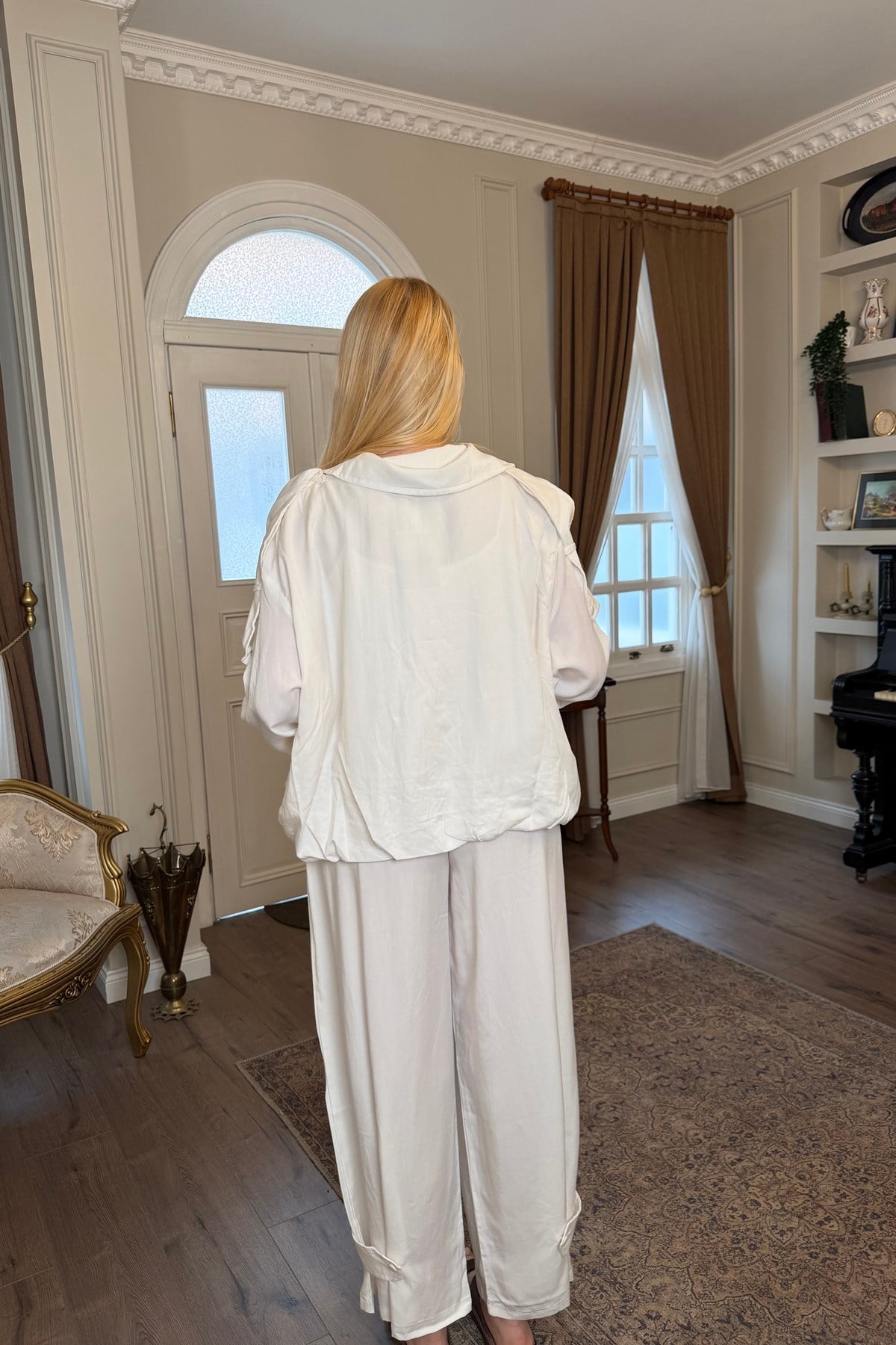 APOLET DETAY TENCEL BOMBER CEKET PANTOLON TAKIM