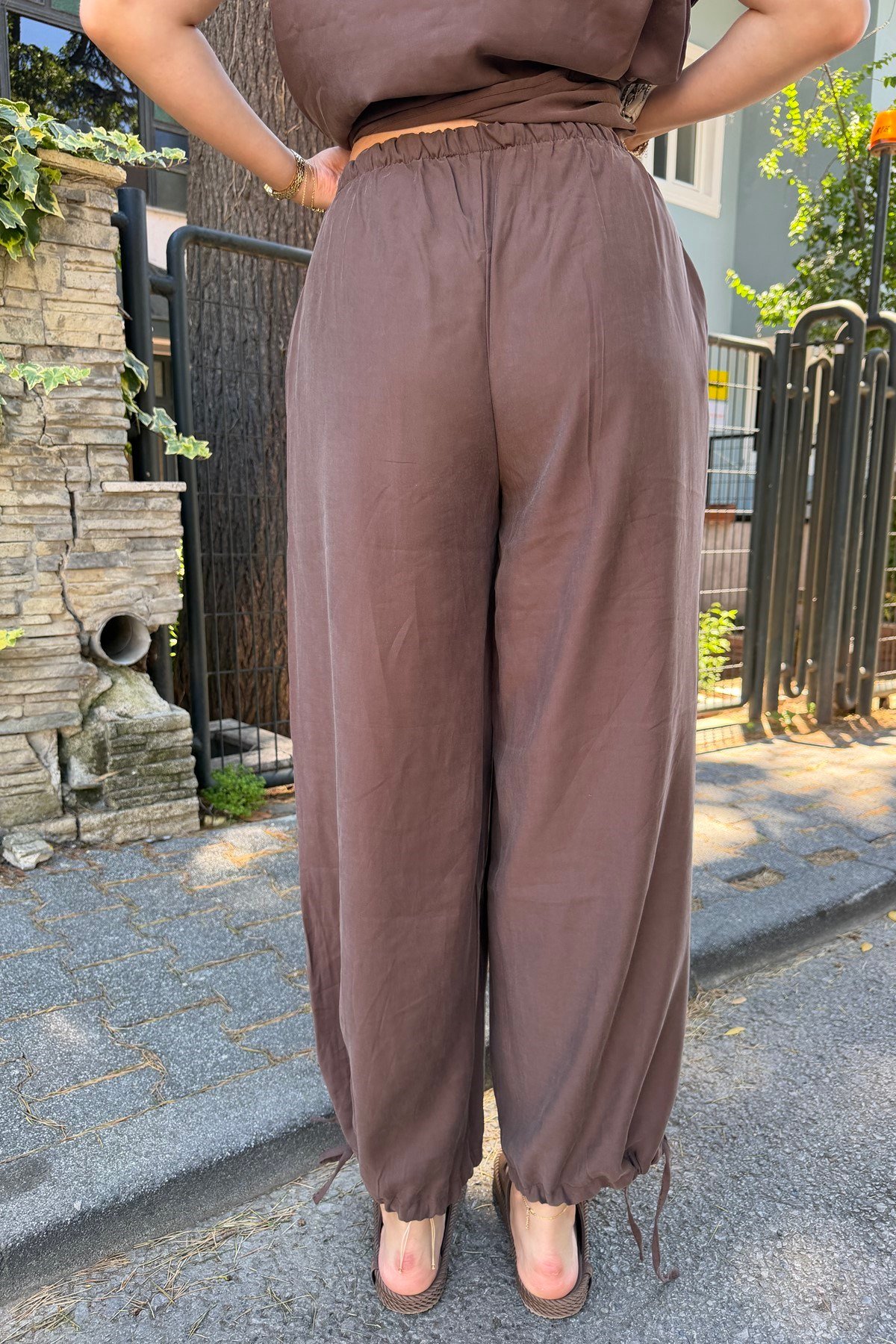 TENCEL ÇITÇITLI PANTOLON TAKIM