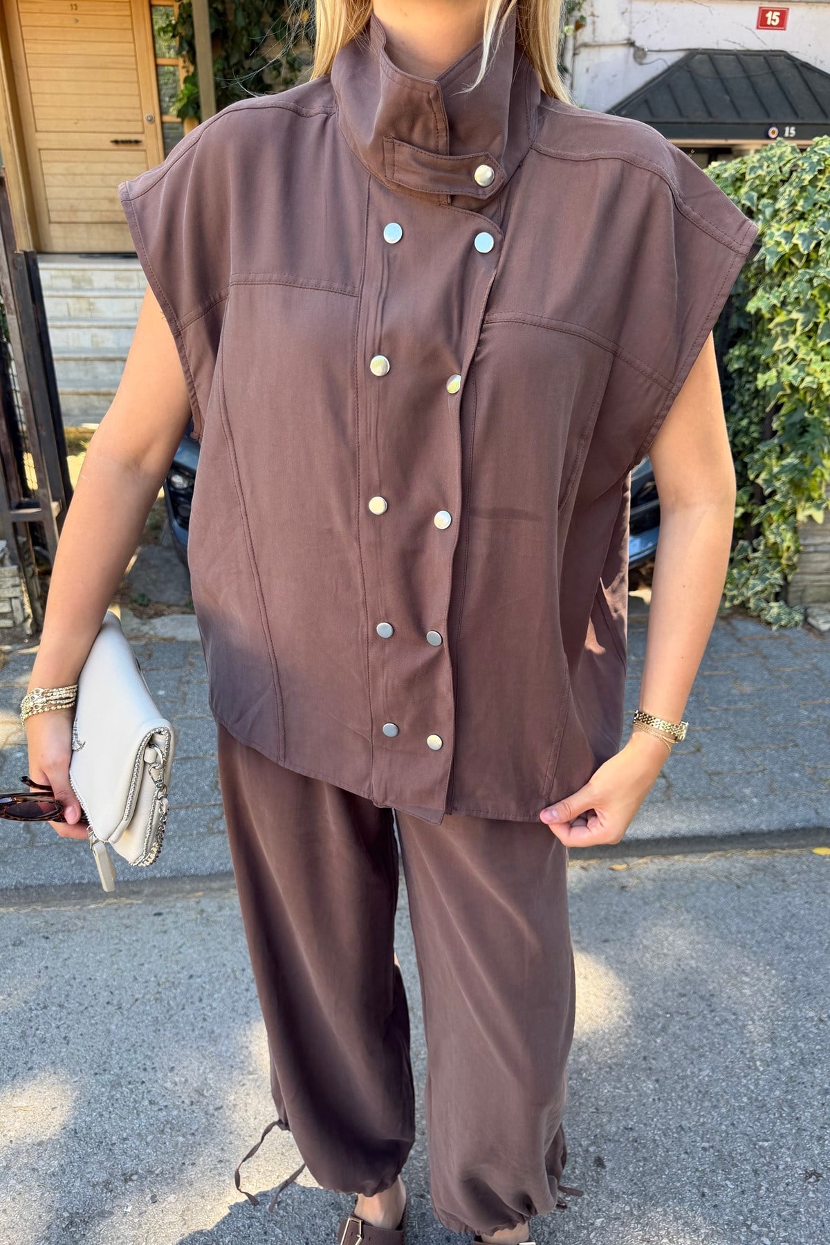 TENCEL ÇITÇITLI PANTOLON TAKIM