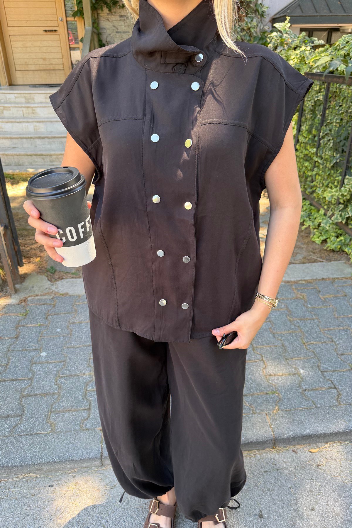 TENCEL ÇITÇITLI PANTOLON TAKIM