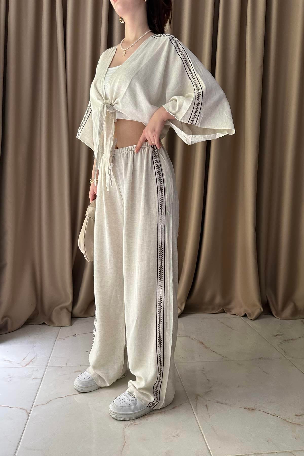 NAKIŞ DETAYLI PANTOLON