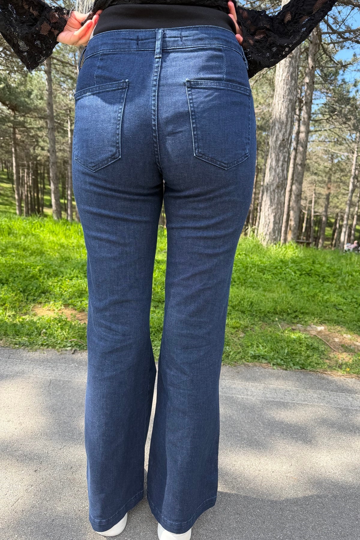NERVÜR DİKİŞLİ FLARE PANTOLON