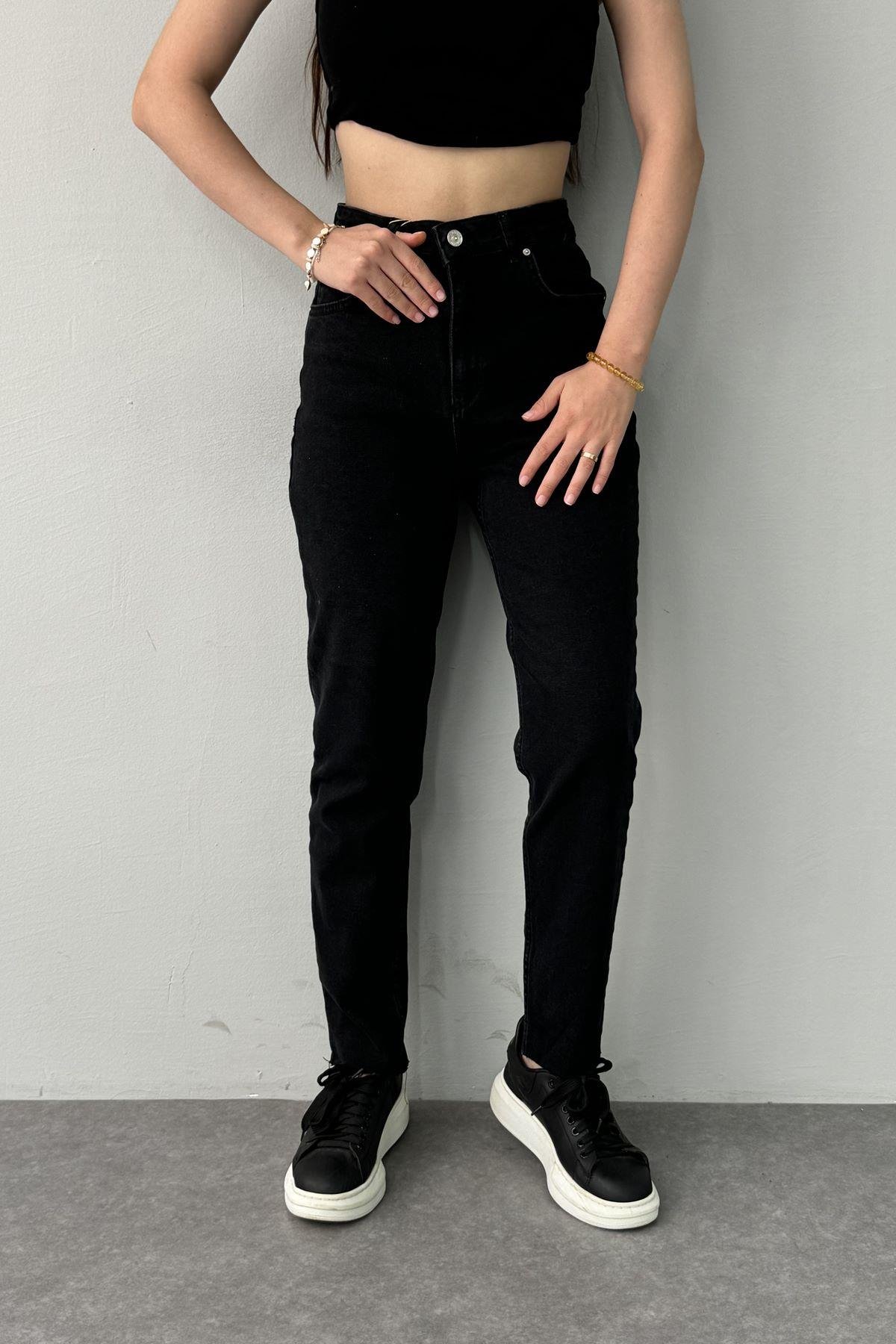 PAÇA DİKİŞSİZ MOM PANTOLON