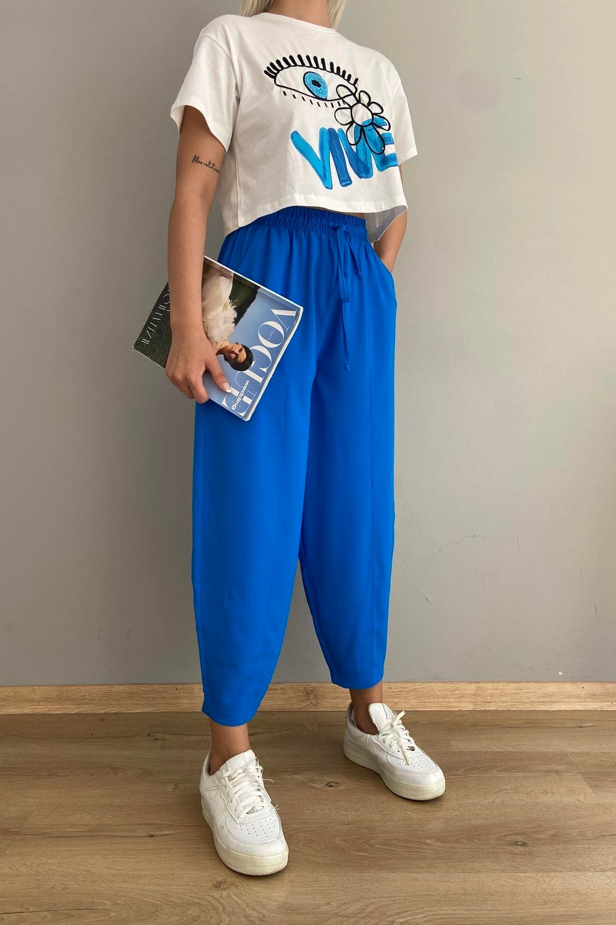 PAÇA PİLELİ BALON PANTOLON