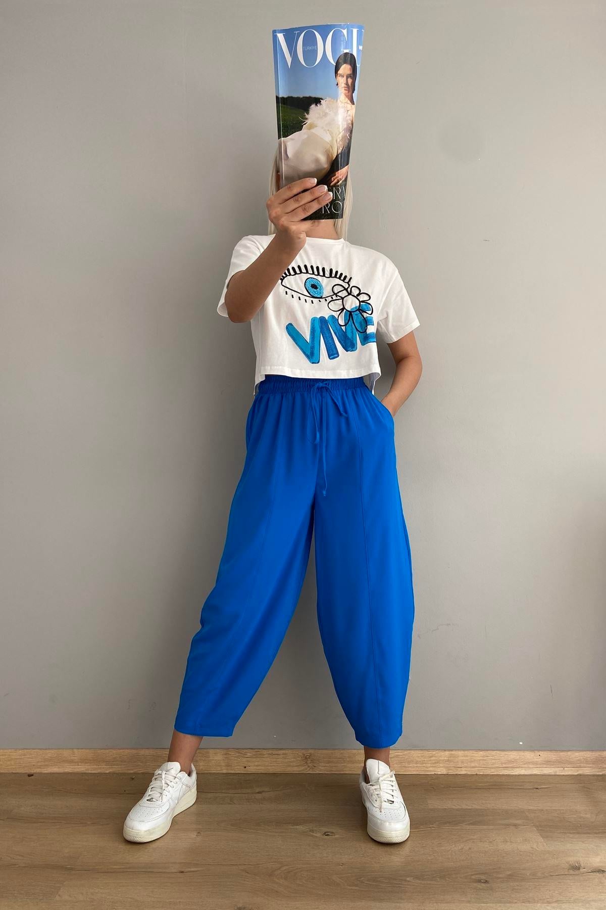 PAÇA PİLELİ BALON PANTOLON