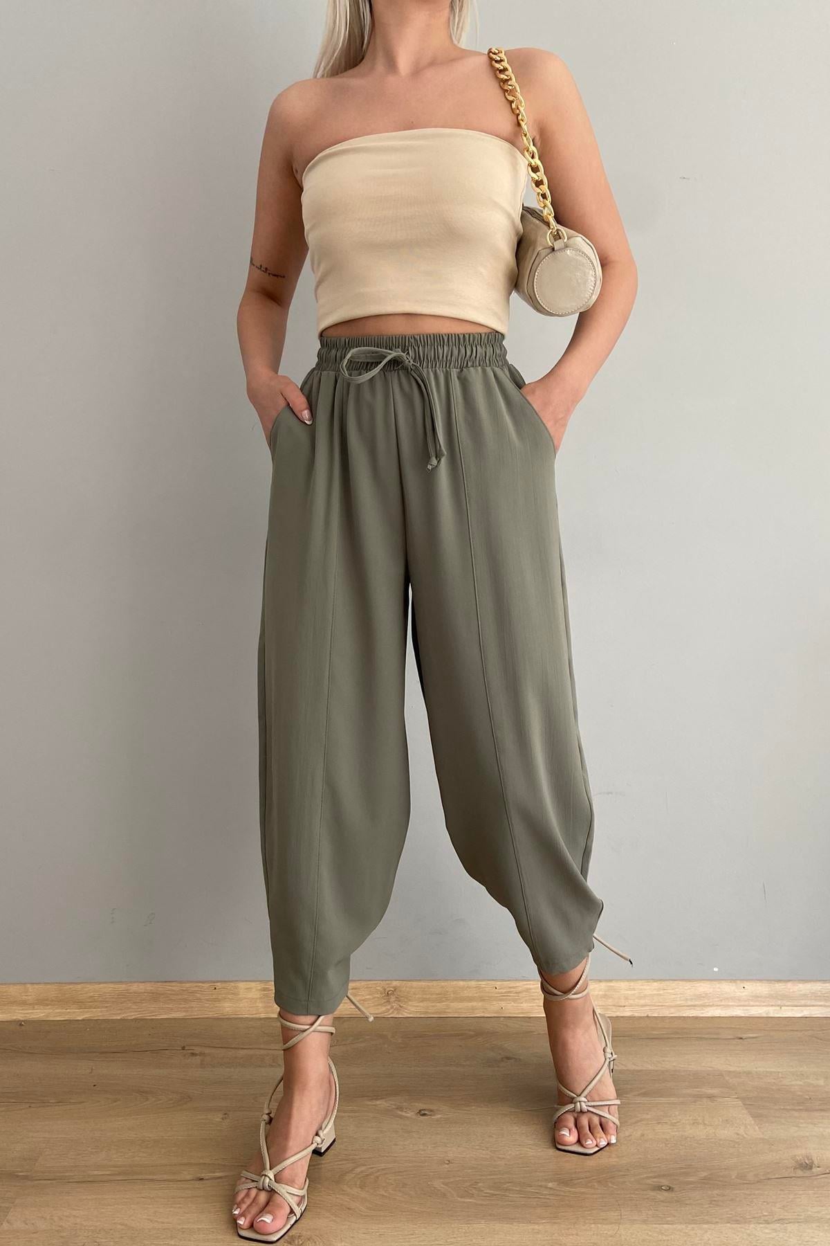 PAÇA PİLELİ BALON PANTOLON