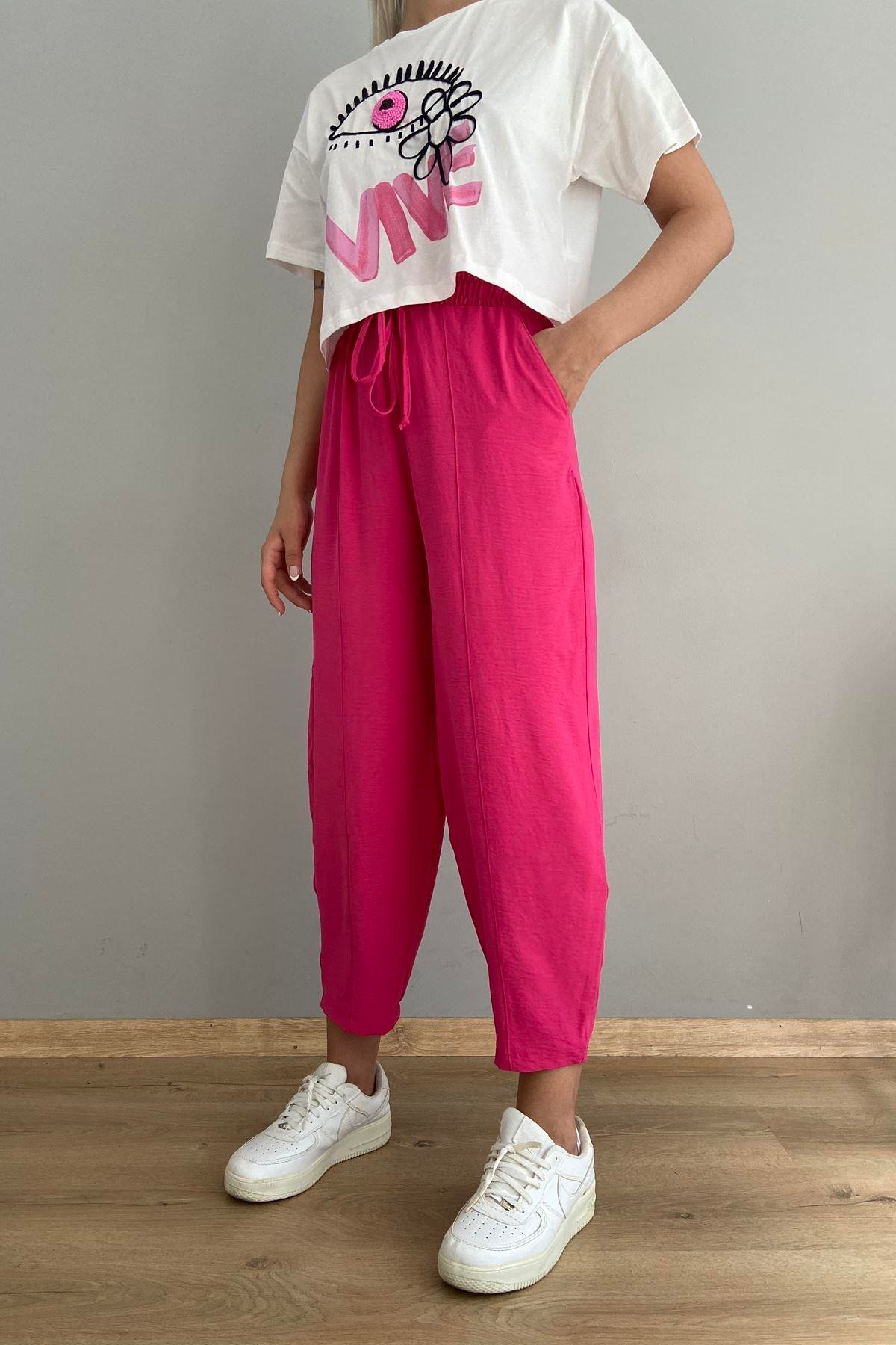 PAÇA PİLELİ BALON PANTOLON